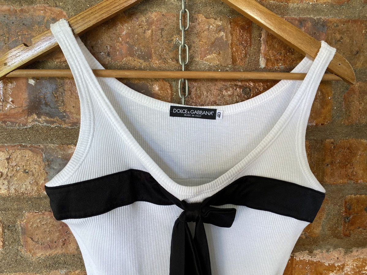 Dolce & Gabbana Vtg D&G ribbon tank Size S / US 4 / IT 40 - 4 Thumbnail