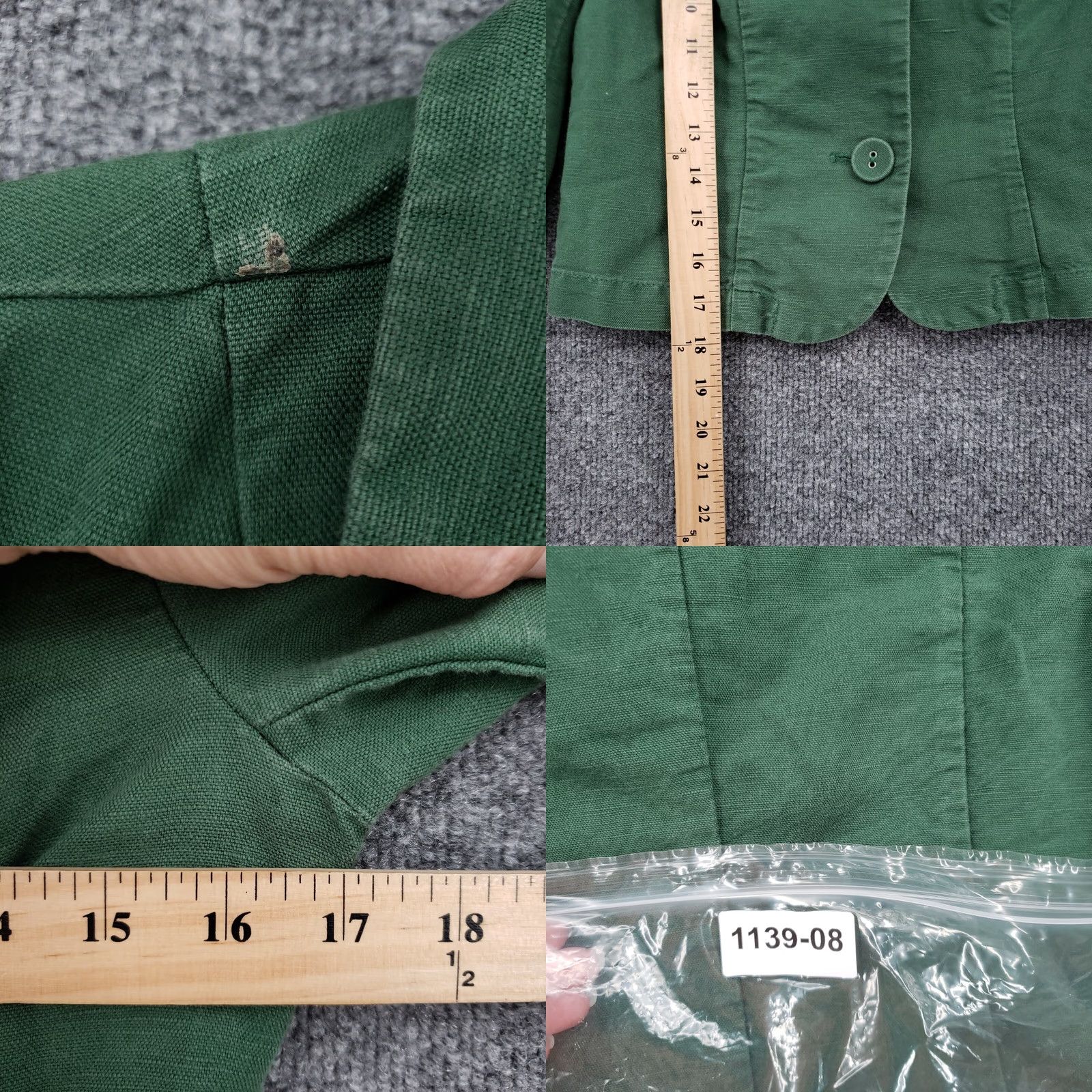 Gap Gap Jacket Womens 2 Green Basic Cropped Single Breasted Two-Button Long Sleeves Shirt Mens Womens Girls Boys Size XS / US 0-2 / IT 36-38 - 8 Thumbnail