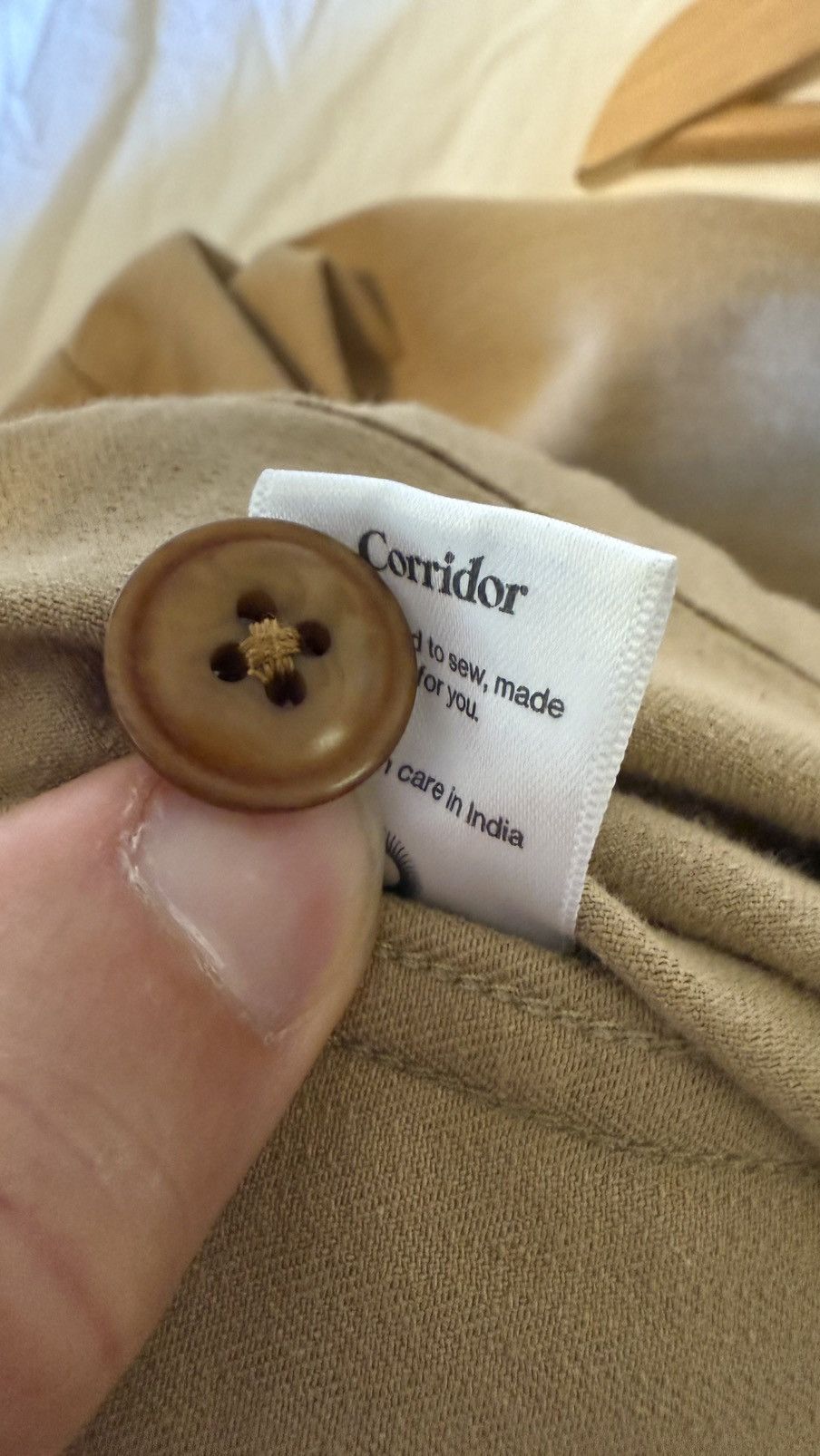 Corridor Corridor Men's Twill Military Jacket in Tan Size US L / EU 52-54 / 3 - 5 Thumbnail