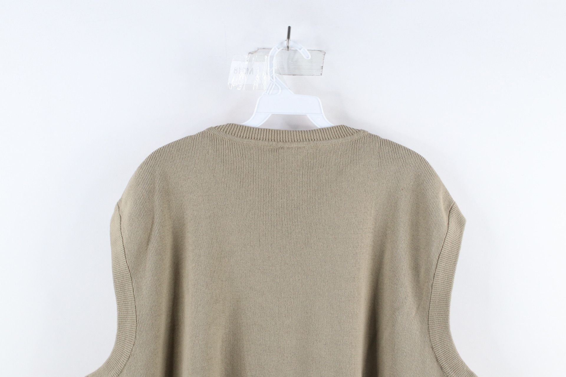 Nike × Vintage Vintage Nike Scott Mini Swoosh Knit Sweater Vest Beige Size US L / EU 52-54 / 3 - 7 Thumbnail