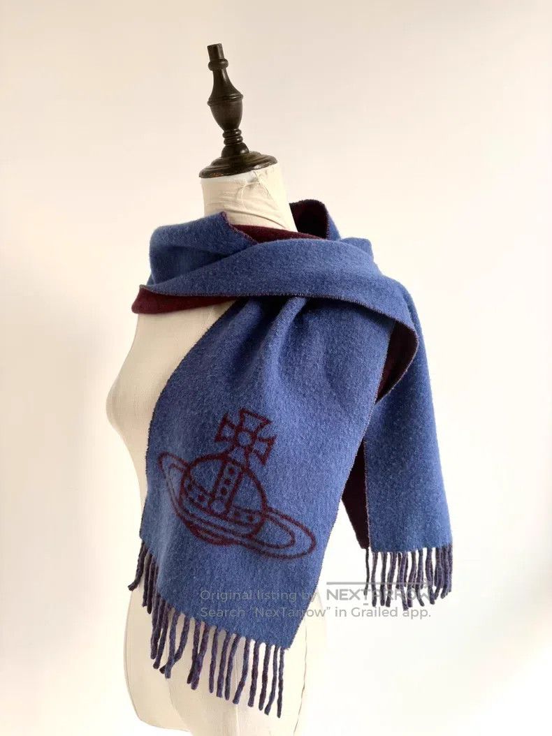Vivienne Westwood Vivienne Westwood Navy Blue and Red Two-Tone Big Saturn Lo Size ONE SIZE - 1 Thumbnail