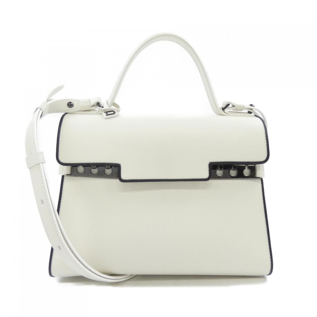 Delvaux Delvaux Delvaux Tempete Box Calf Bag Leather Handbag AA0368AYW DUTY FREE for USA Size ONE SIZE - 1 Thumbnail