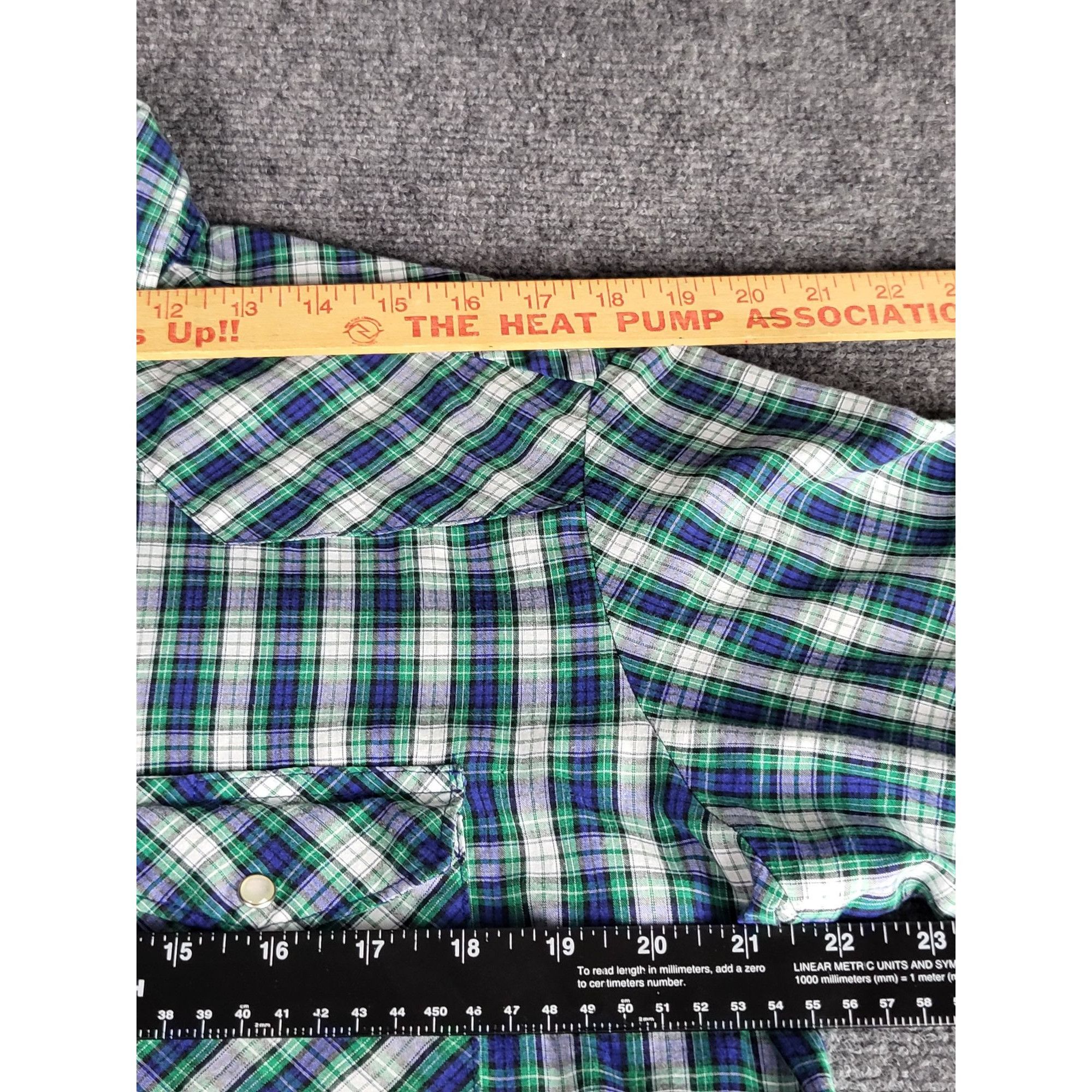 Wrangler Wrangler Pearl Snap Plaid Shirt Men Sz L Tall Long Cowboy We Size US L / EU 52-54 / 3 - 4 Thumbnail