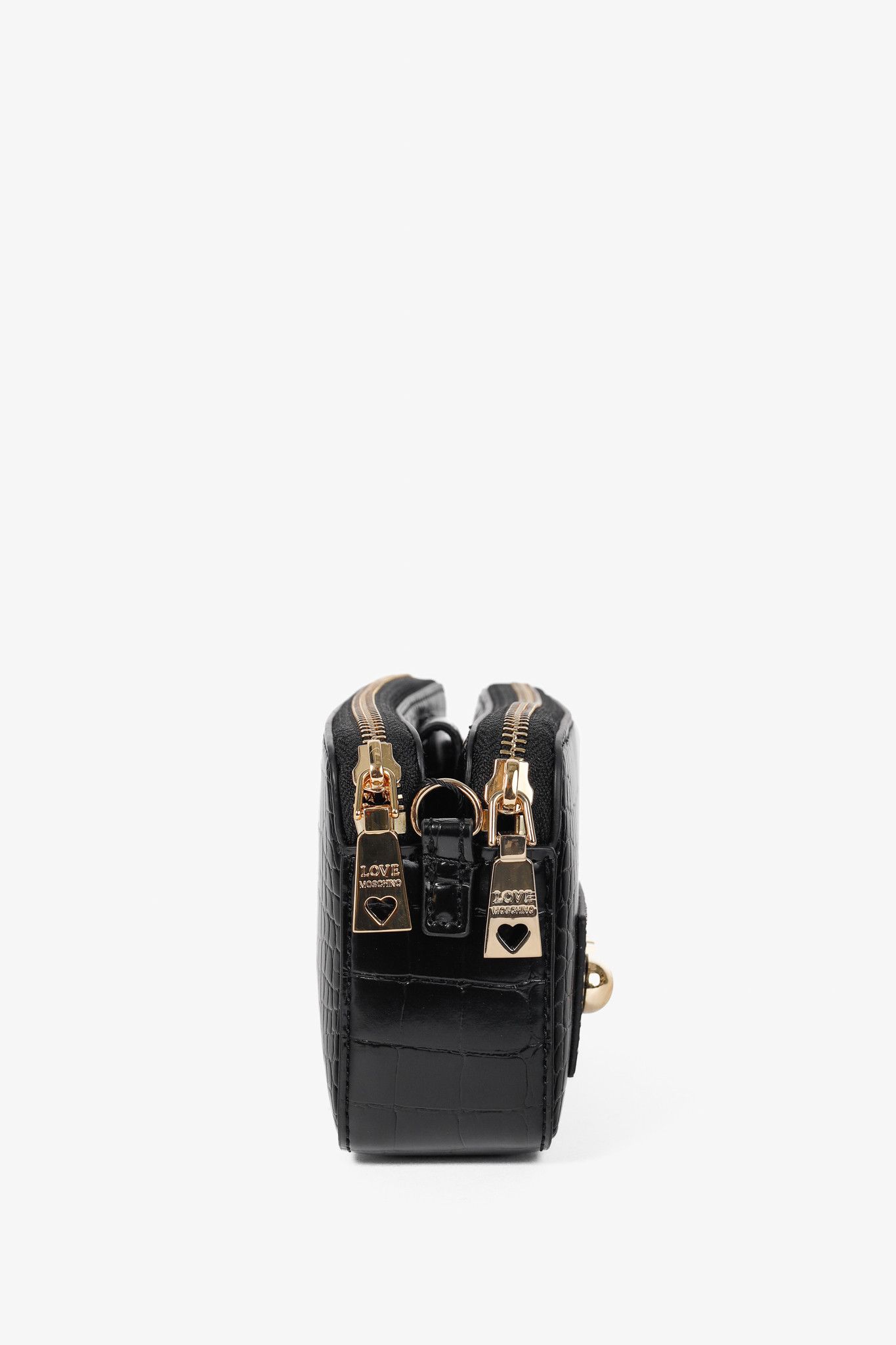 Love Moschino Love Moschino PU Croco Logo-Plaque Zip Around Crossbody Bag Size ONE SIZE - 3 Thumbnail