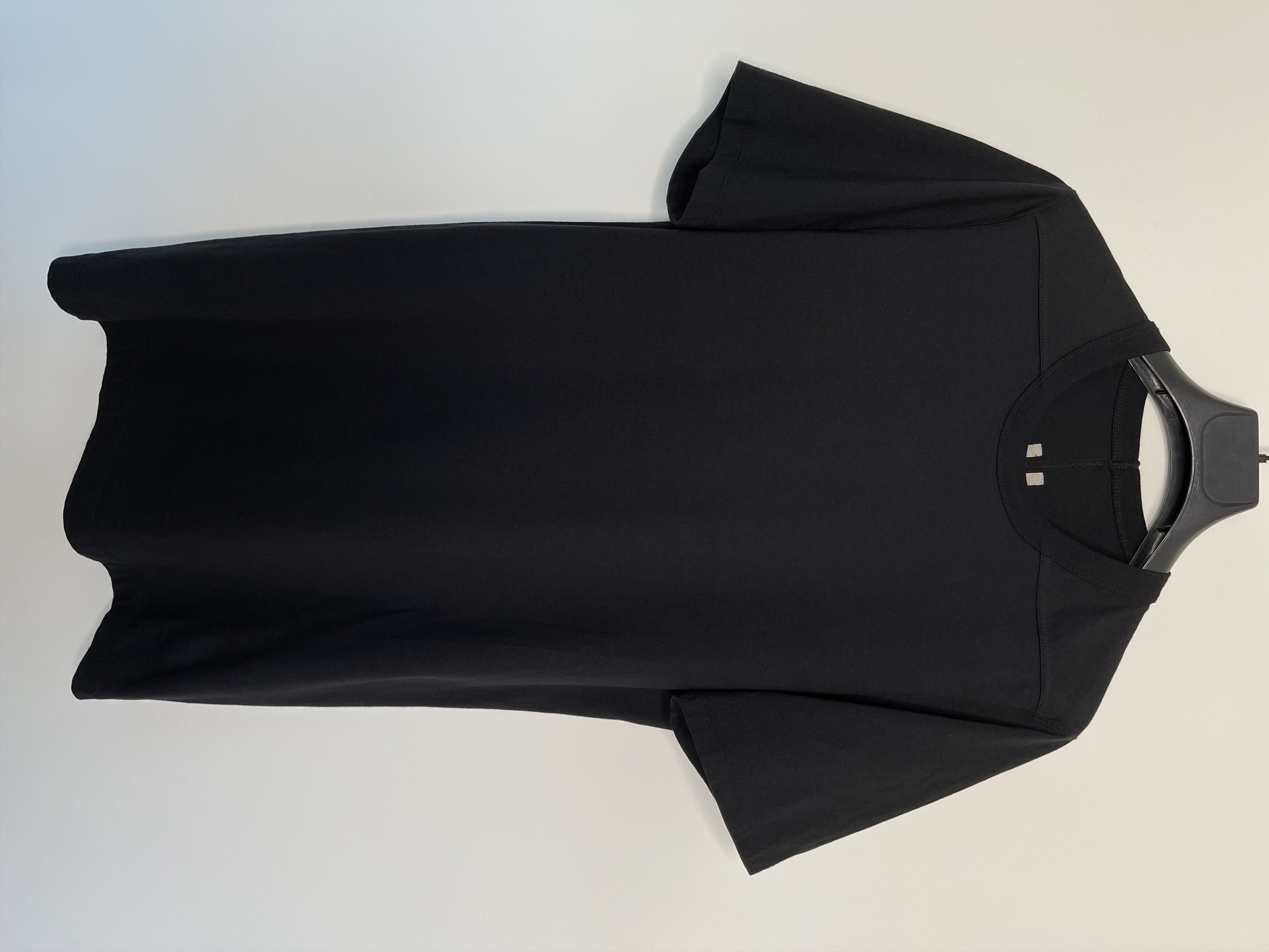 image of Rick Owens Black Organic Cotton Classic Level T Shirt Fw22 Strobe, Men's (Size Small)