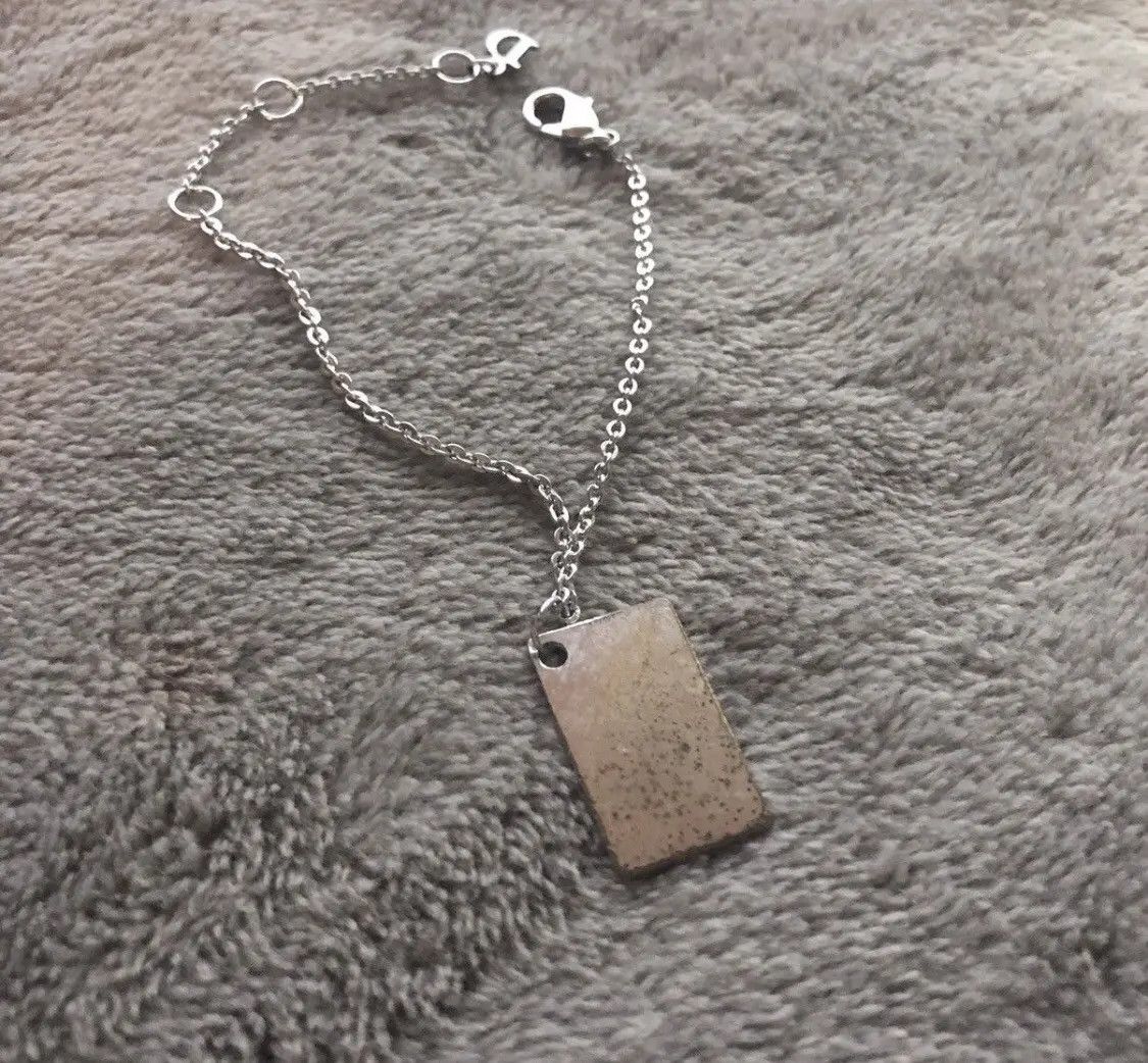 Dior Dior Spell Out Dog Tag Pendant Bracelet Size ONE SIZE - 2 Thumbnail