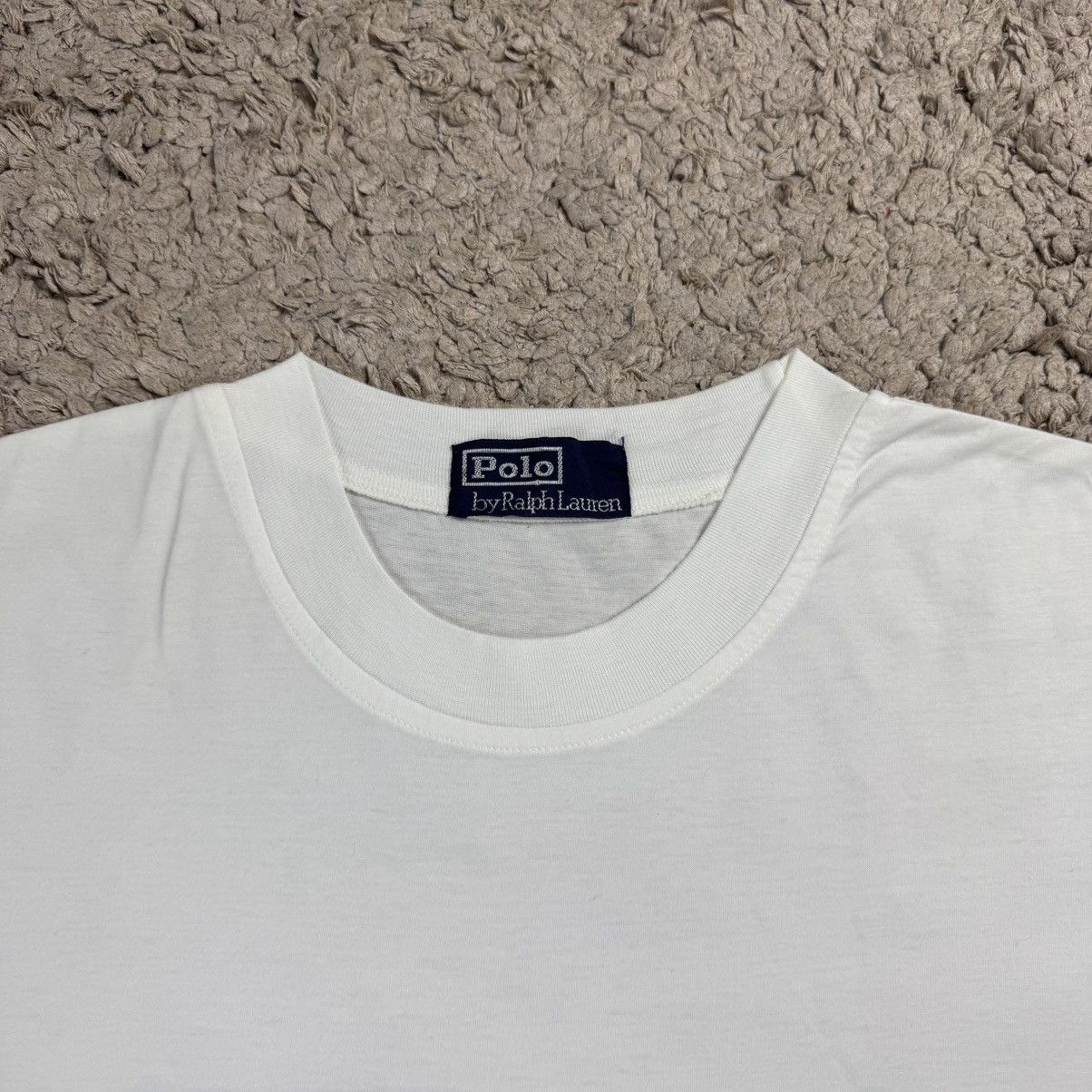 Polo Ralph Lauren Vintage Rare Polo Ralph Lauren Tag Logo T-shirt Size US L / EU 52-54 / 3 - 10 Thumbnail