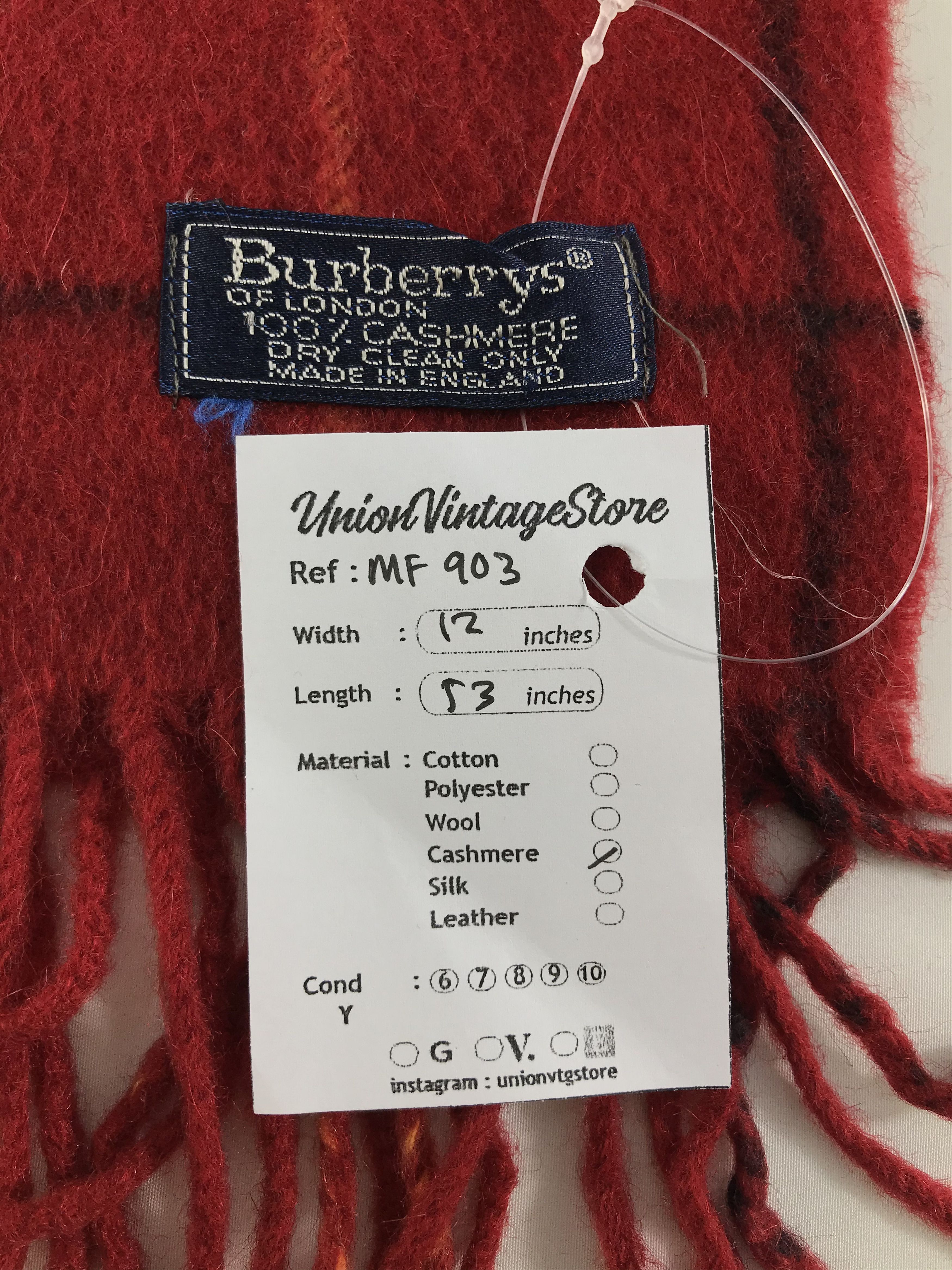 Burberry Vintage Burberry Scarf/Muffler/Neckwear MF903 Size ONE SIZE - 4 Thumbnail