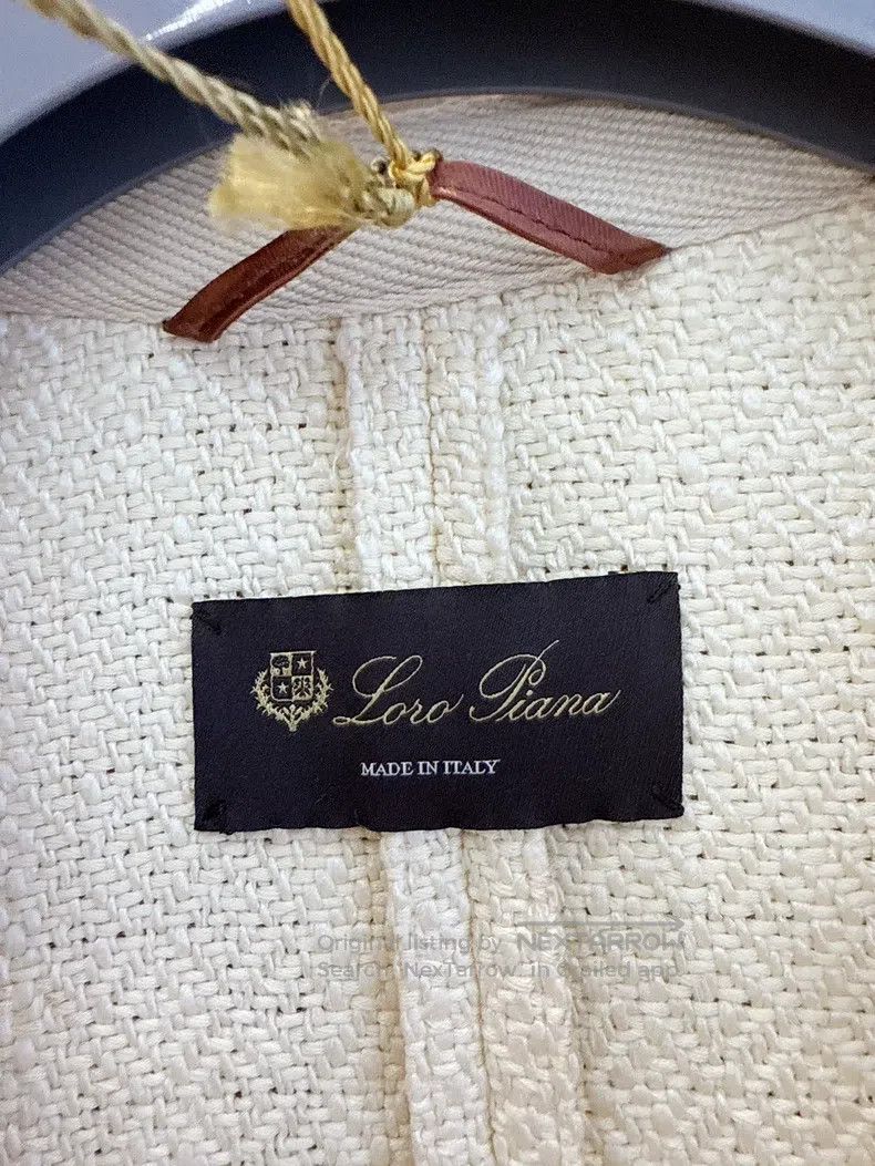 Loro Piana Loro Piana Milky white silk cotton woven jacket Size L / US 10 / IT 46 - 5 Thumbnail