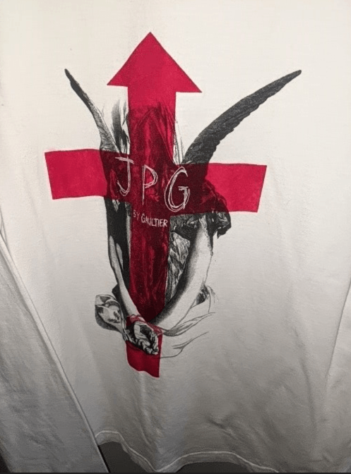 Jean Paul Gaultier Angel Cross velvet Long Sleeve M