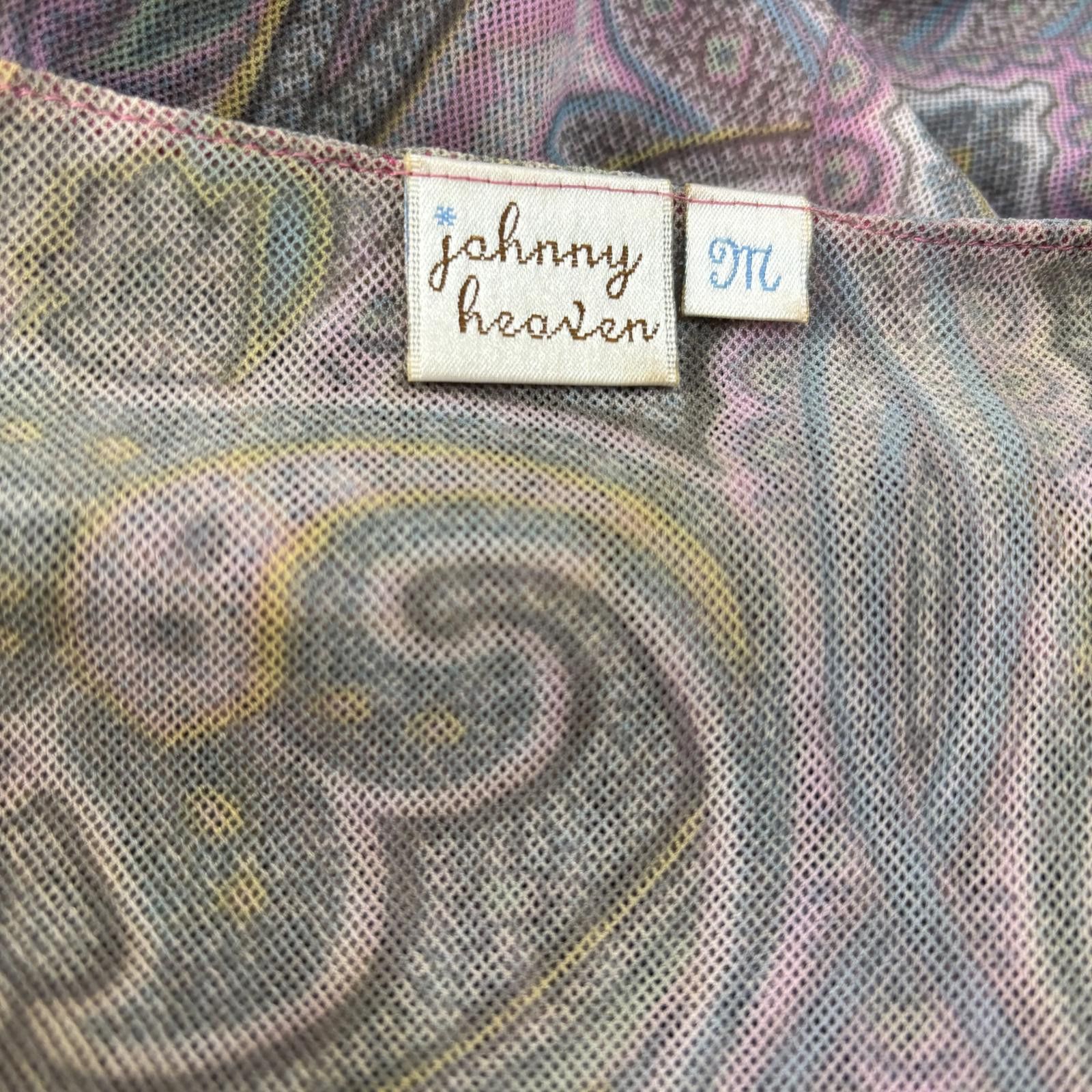 Other Y2K paisley pastel nylon mesh fairy-core blouse size medium Size M / US 6-8 / IT 42-44 - 5 Thumbnail