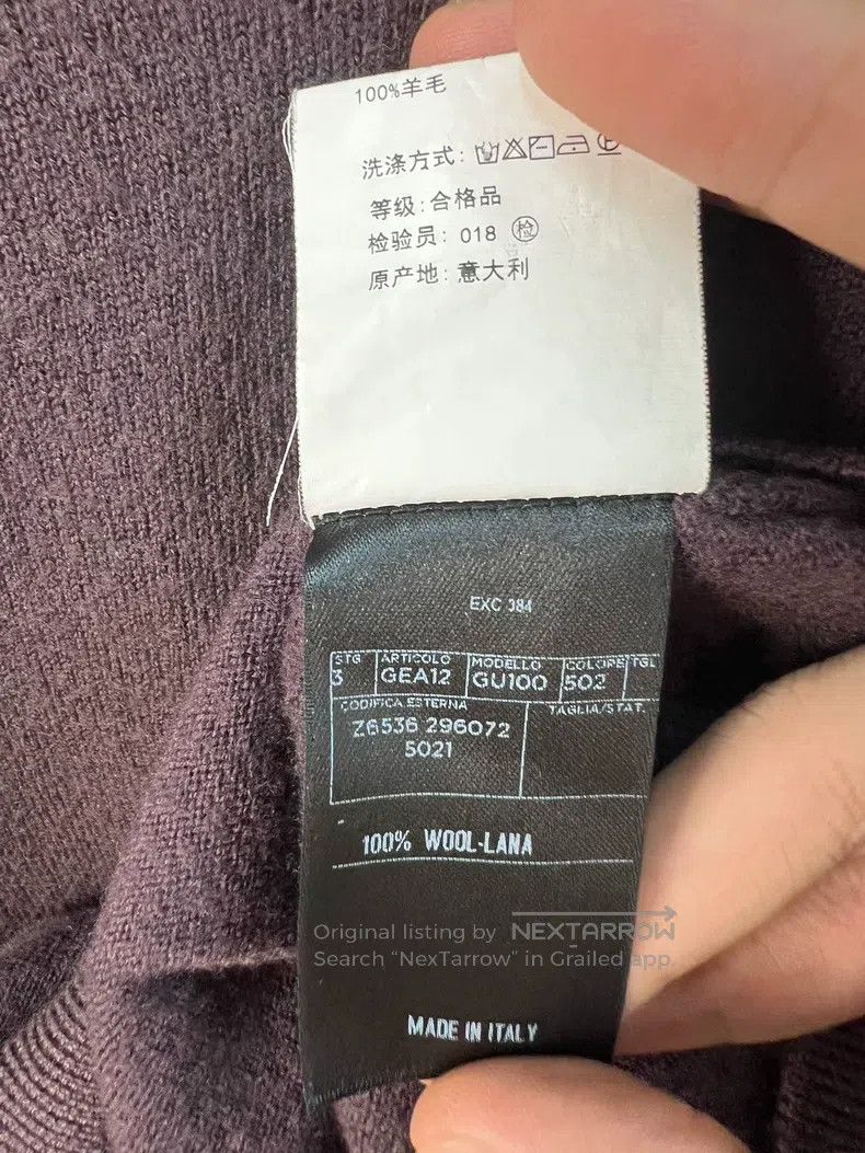 Gucci Gucci V-neck pullover woollen sweater Size US S / EU 44-46 / 1 - 5 Thumbnail