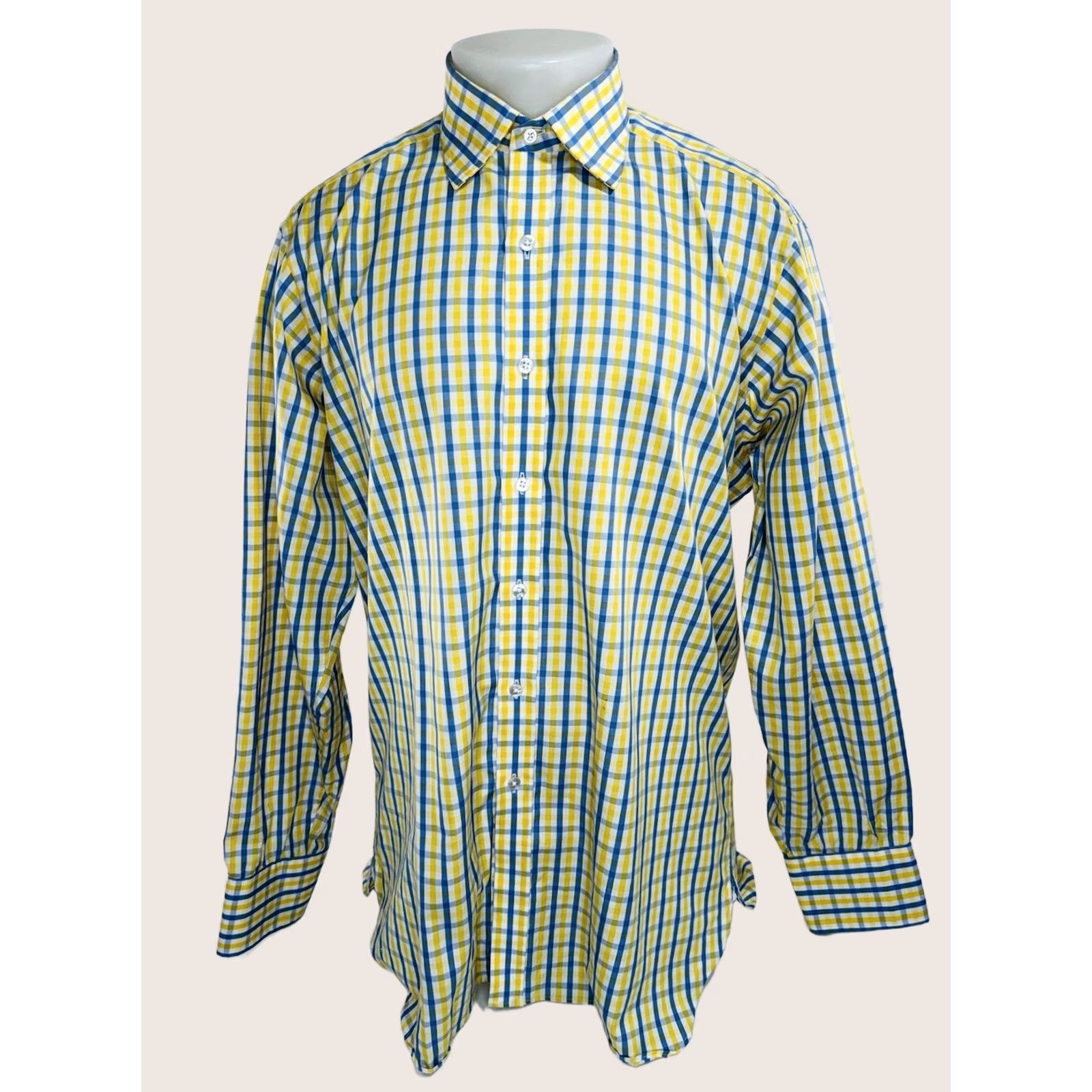 Turnbull & Asser Turnbull & Asser - Plaid Mens 16.5 42 Dress Shirt Size 46R - 1 Thumbnail
