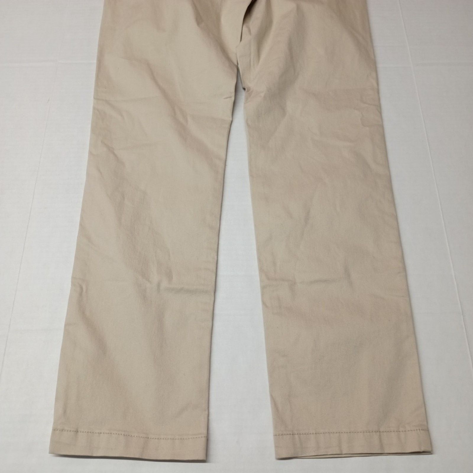 Lee Lee Flat Front Chino Pants Men's 32x32 Beige Slim Fit Size US 32 / EU 48 - 7 Thumbnail
