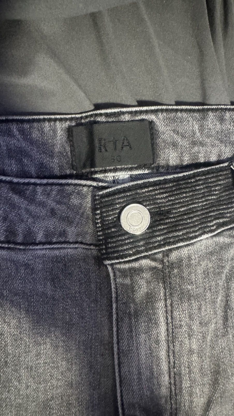 Rta RTA BRYANT SKINNY JEAN CLOUDED MIST CROSS PATCH Size US 30 / EU 46 - 5 Thumbnail
