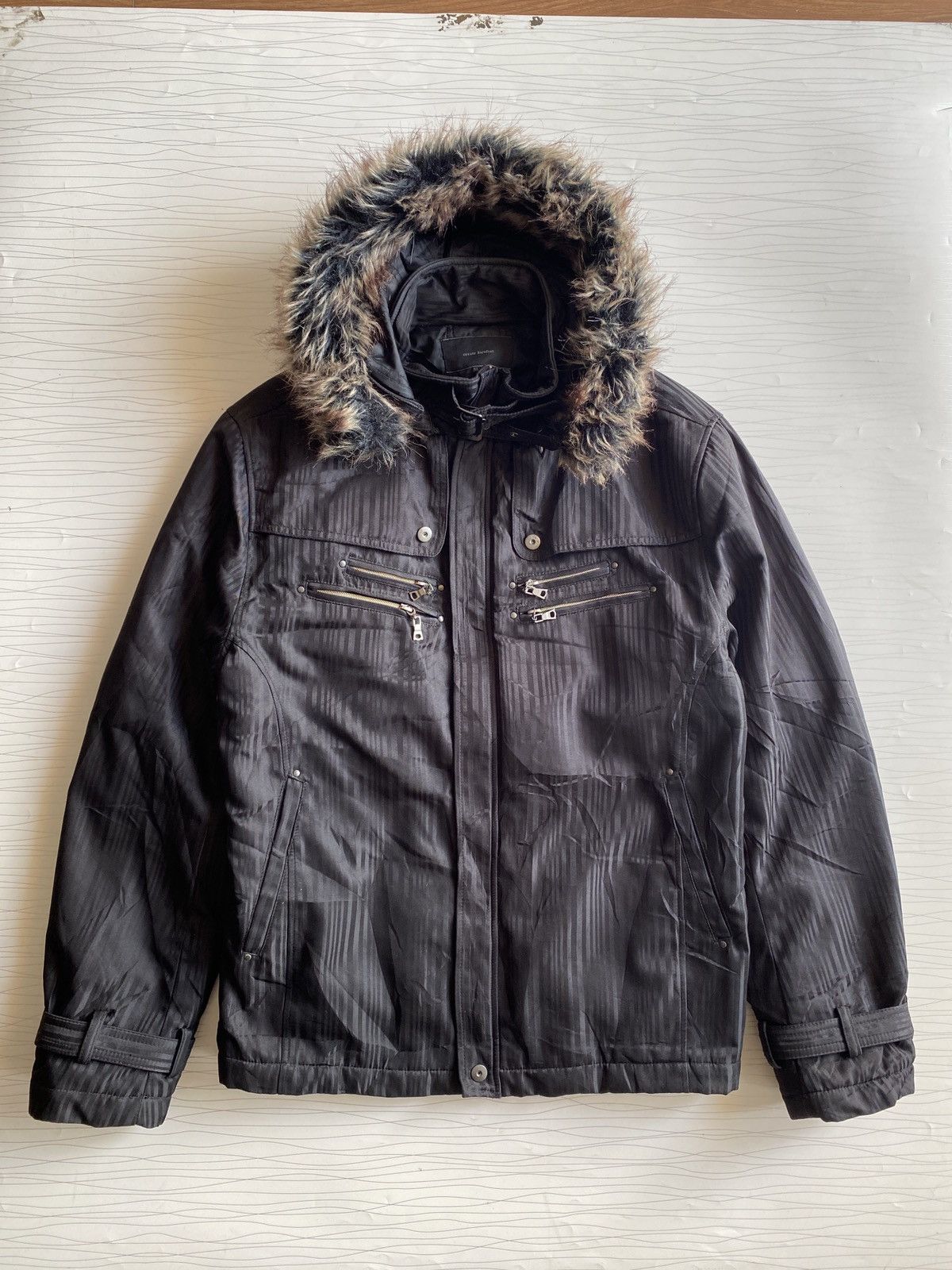 14th Addiction JAPANESE BRAND BAREFOOT FUR JACKET MULTI ZIPPER GHOTIC PUNK Size US L / EU 52-54 / 3 - 2 Thumbnail