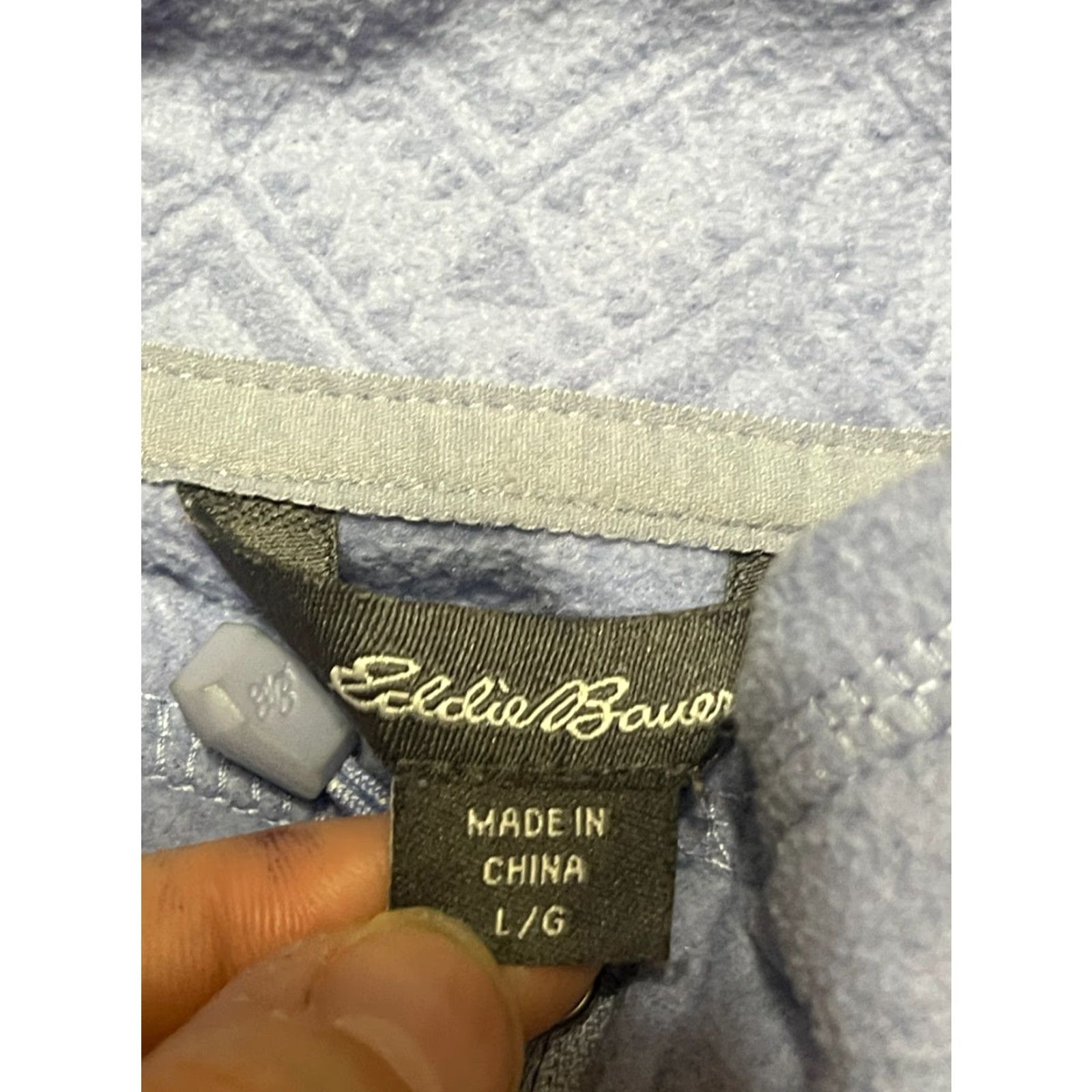 Eddie Bauer Eddie Bauer Shirt Women's Large Purple Long Sleeve 1/4 Zip Activewear T-Shirt Size L / US 10 / IT 46 - 5 Thumbnail