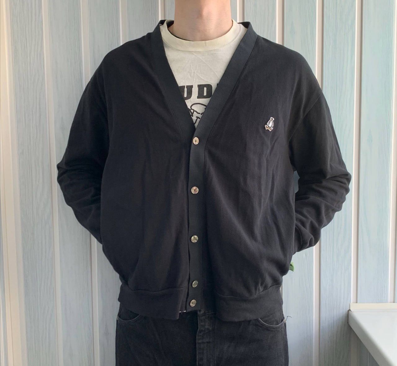 Beams Japan BEAMS x SSZ №18 2020 A/W Tokyo Black Skateboarding Cardigan Size US M / EU 48-50 / 2 - 1 Thumbnail