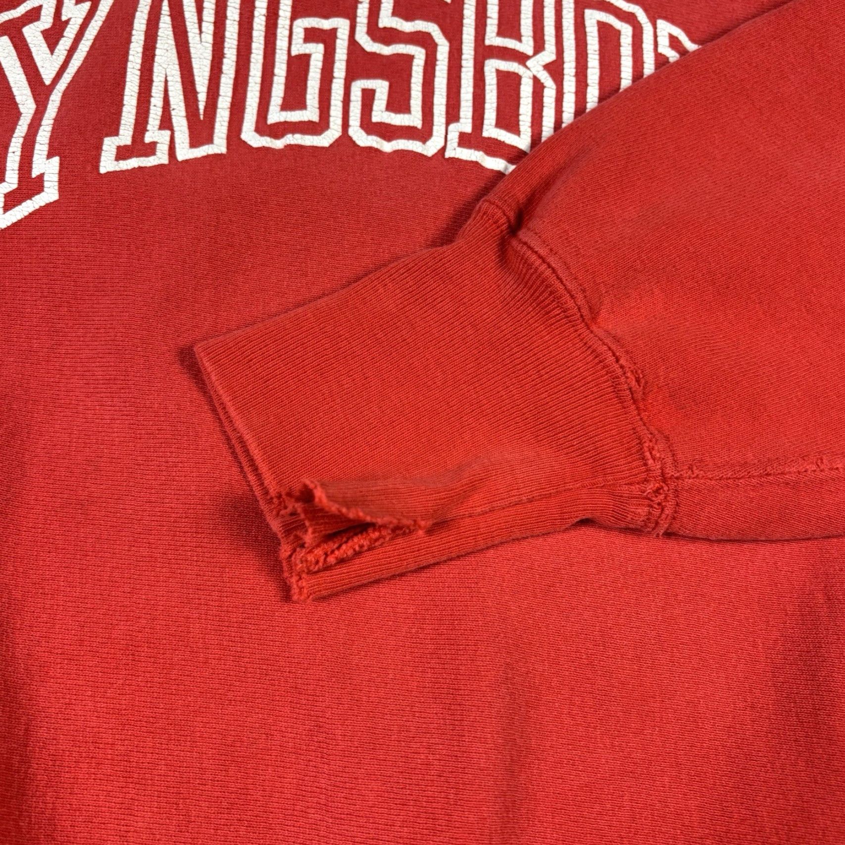 Champion VINTAGE Champion Reverse Weave Sweatshirt Red Pullover L Men 90s USA Size US L / EU 52-54 / 3 - 6 Thumbnail