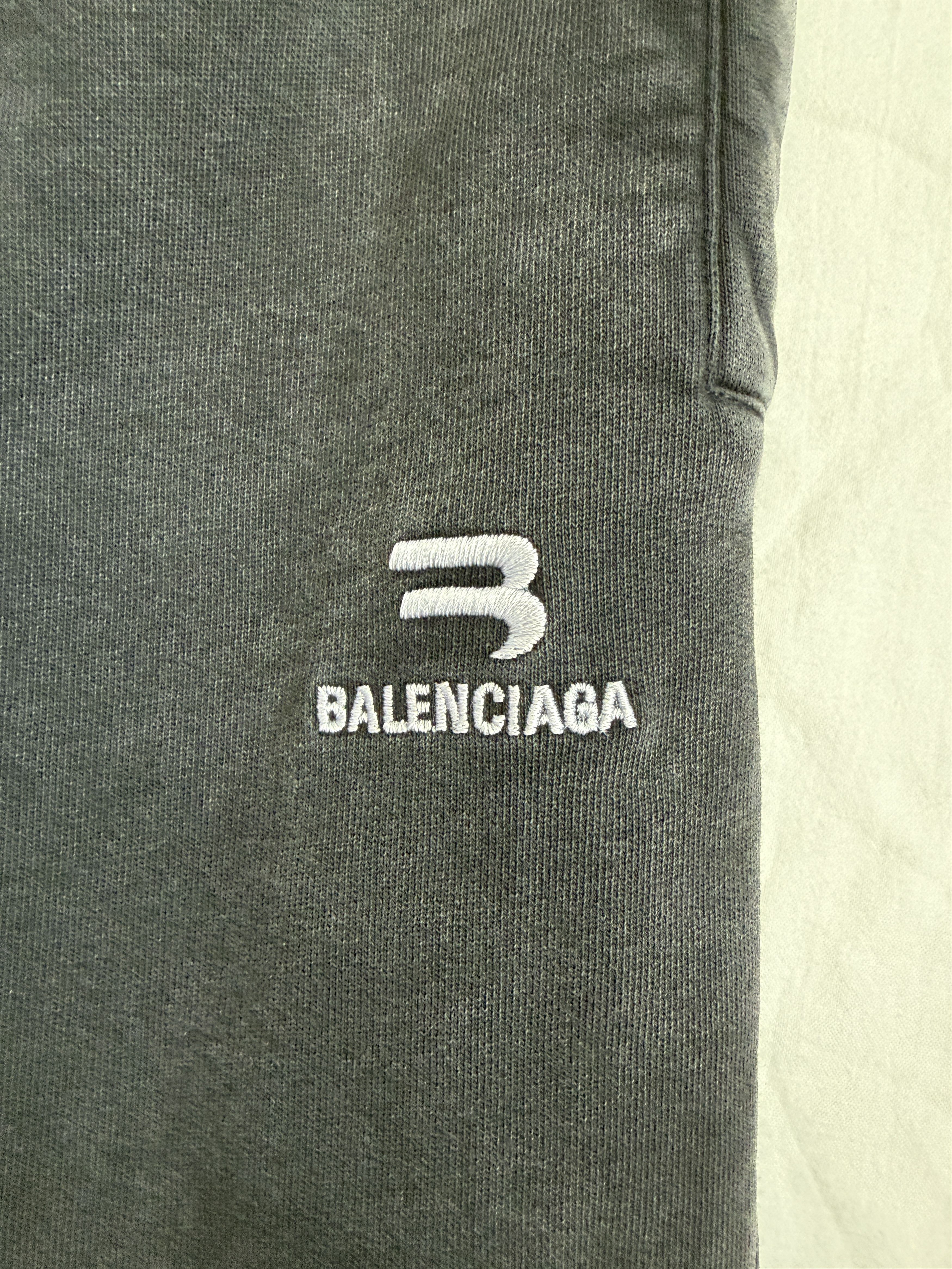 Balenciaga Faded Black Baggy Sweatpants Size US 28 / EU 44 - 3 Thumbnail