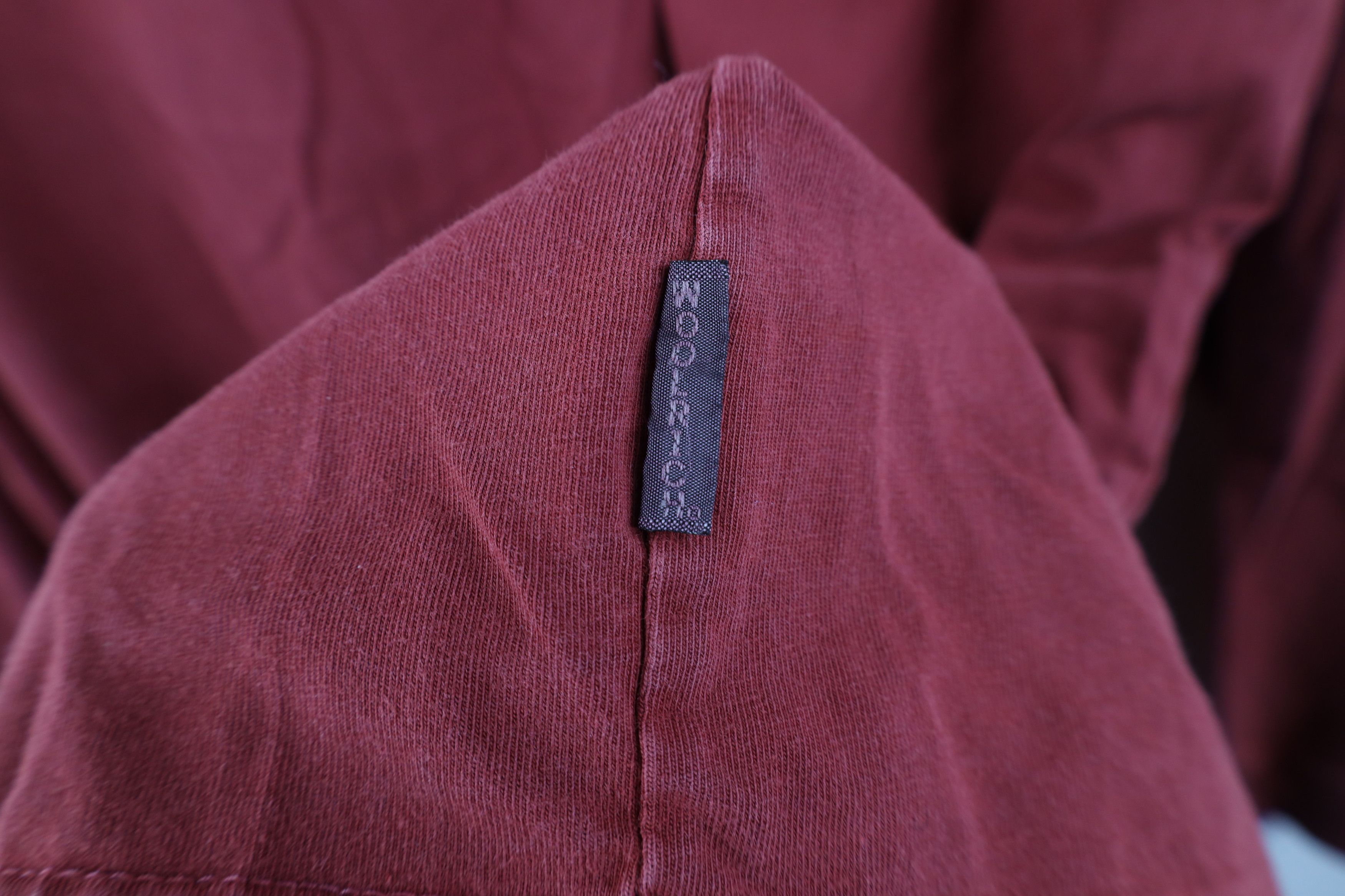 Woolrich Woolen Mills Vintage 90s Woolrich Heavy Stonewash Long Sleeve T-Shirt Red Size US XL / EU 56 / 4 - 6 Thumbnail