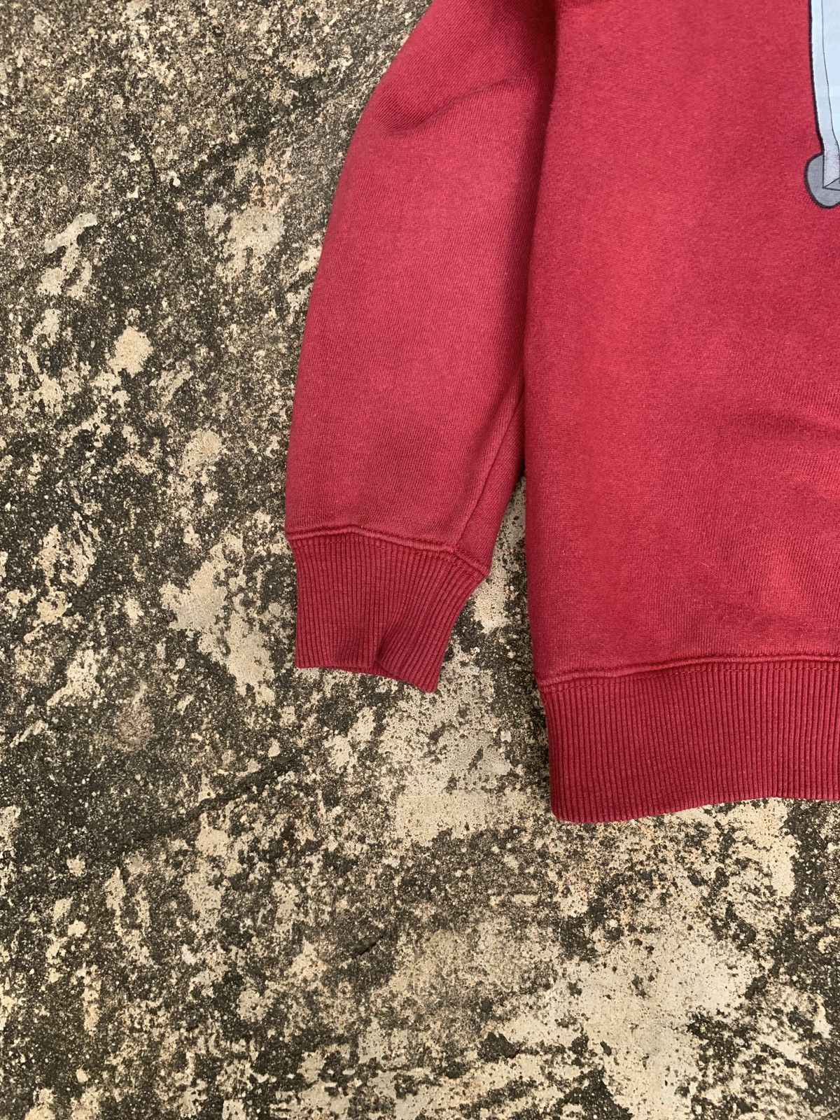 Japanese Brand × Vintage y2k School of Hard Knocks DJ Hip Hop Burgundy Graphic Hoodie Size S / US 4 / IT 40 - 8 Thumbnail