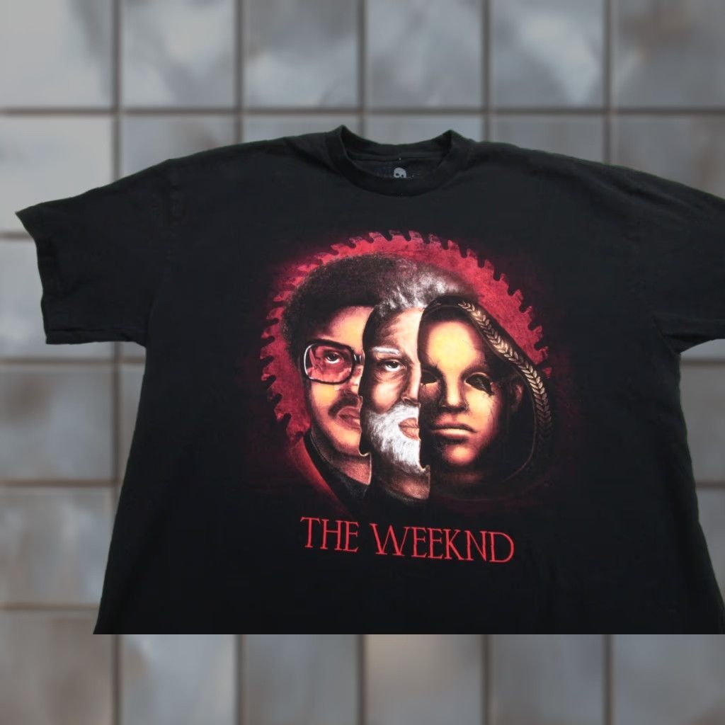Vintage Halloween Horror Nights Shirt Men L Black The Weeknd Nightmare Trilogy Gothic Size US L / EU 52-54 / 3 - 1 Thumbnail