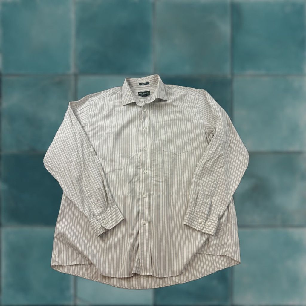 Eddie Bauer Eddie Bauer Shirt Button-Up Long Sleeve XL Striped Wrinkle Resistant Multicolor Men's Size US XL / EU 56 / 4 - 1 Thumbnail