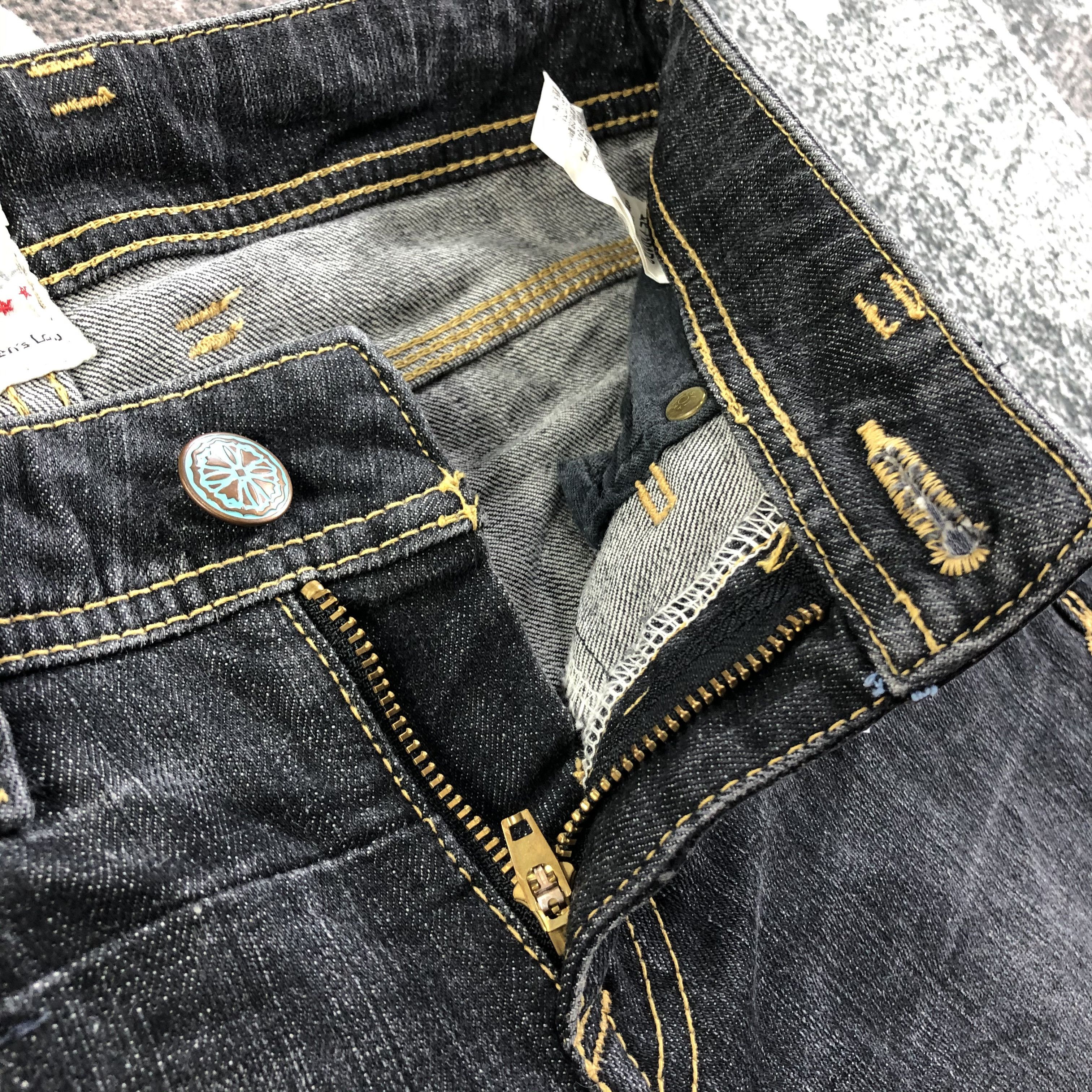 Japanese Brand Japanese Brand Ser.3 Denim Dark Wash Flare Jeans KJ1602 Size 29" - 7 Thumbnail