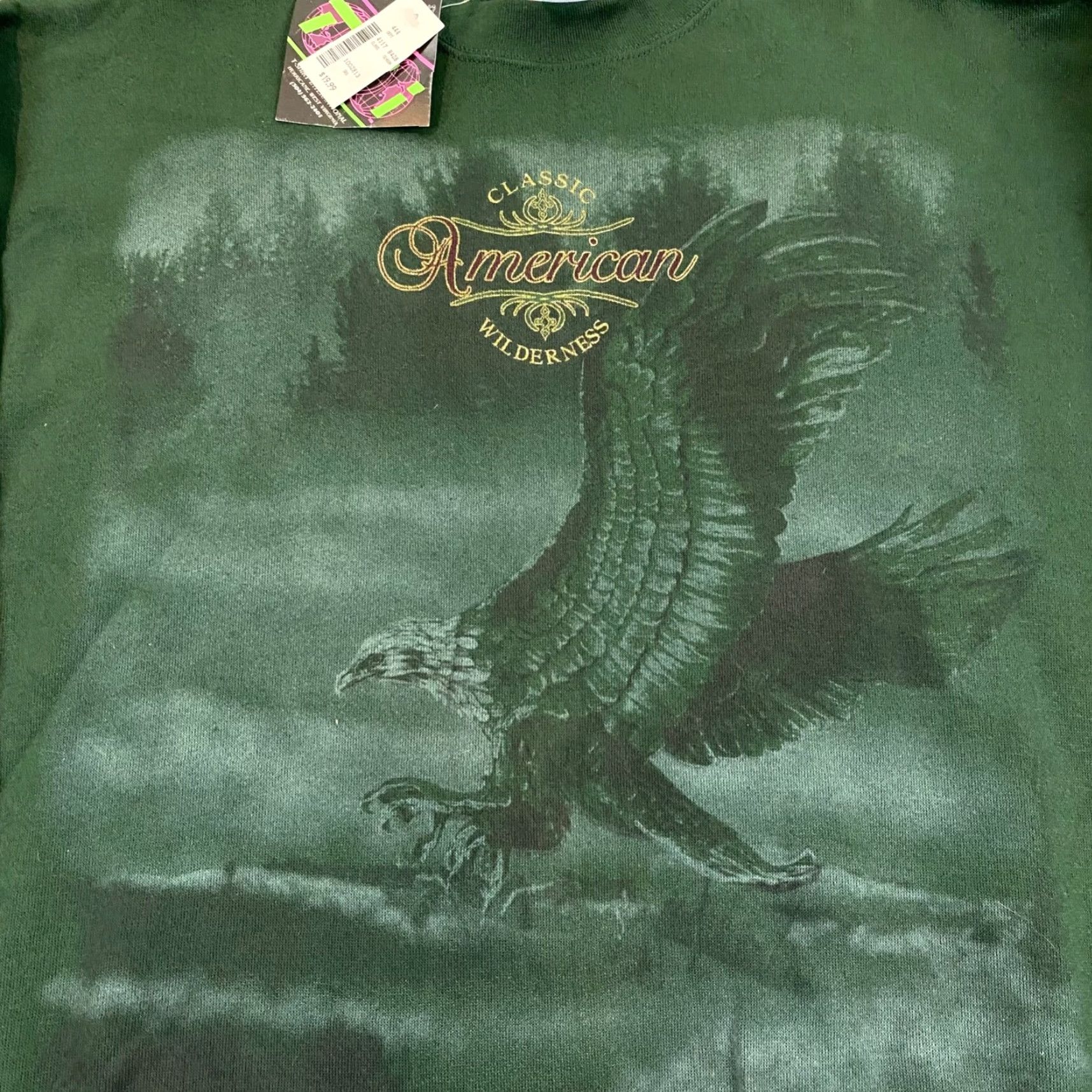 Vintage VINTAGE TSI Nature Sweatshirt Mens XL Green Eagle Wilderness Animal Crew Pullover NEW Jacket Size US XL / EU 56 / 4 - 2 Thumbnail