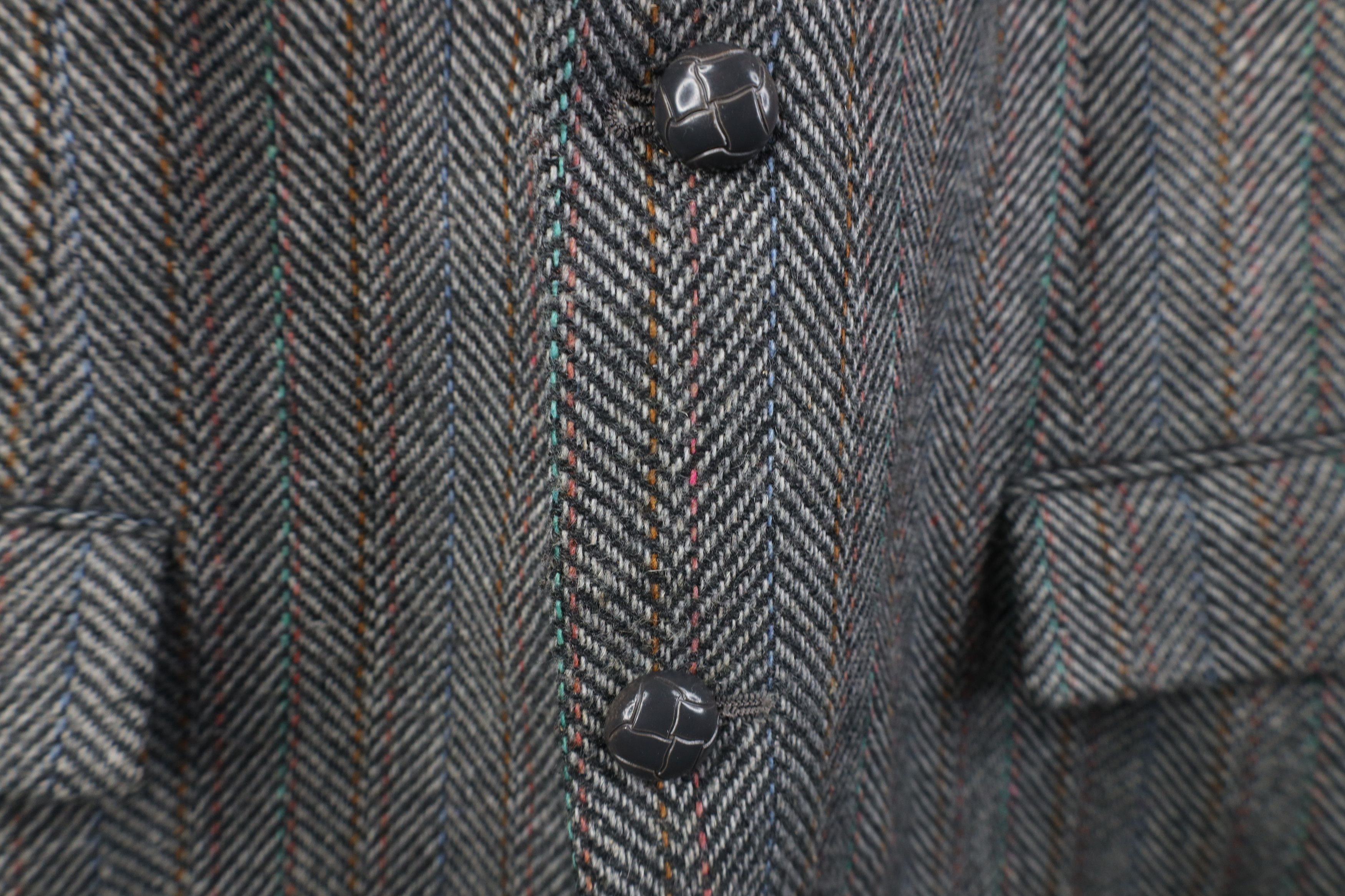 Vintage Vintage 90s Streetwear Herringbone Suit Coat Blazer Jacket Size US XXL / EU 58 / 5 - 4 Thumbnail