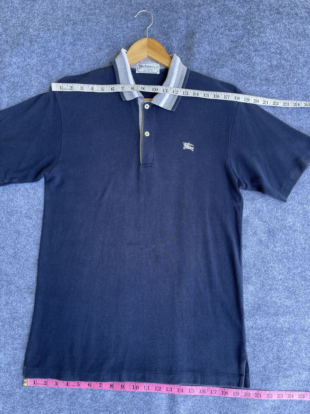 Burberry × Vintage Last Drop🔥Rare🔥Vintage BURBERRYS Polo Shirt Size US M / EU 48-50 / 2 - 13 Thumbnail
