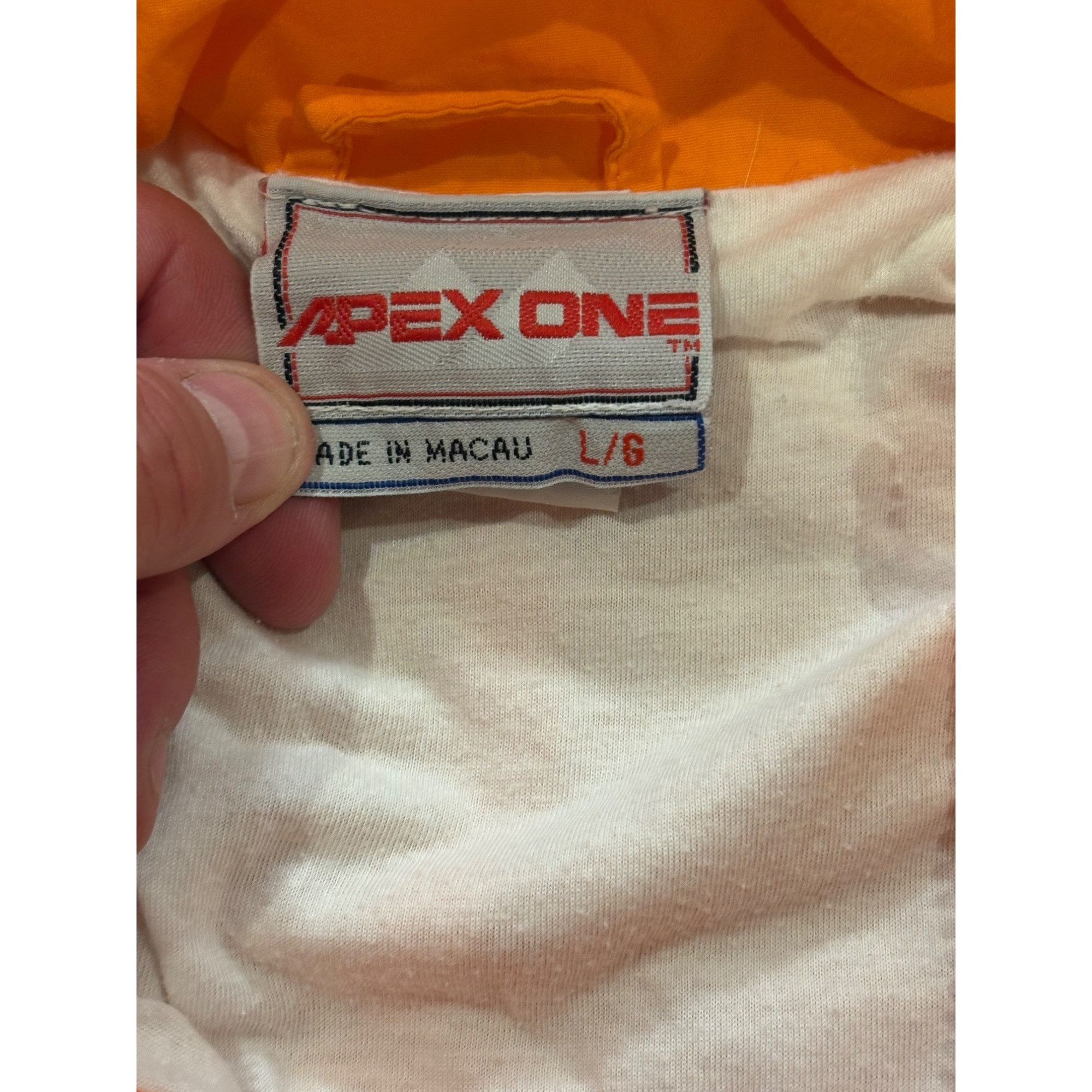 Apex One Vintage 1990's Apex One Tennessee Volunteers Full Zip Windbr Size US L / EU 52-54 / 3 - 7 Thumbnail