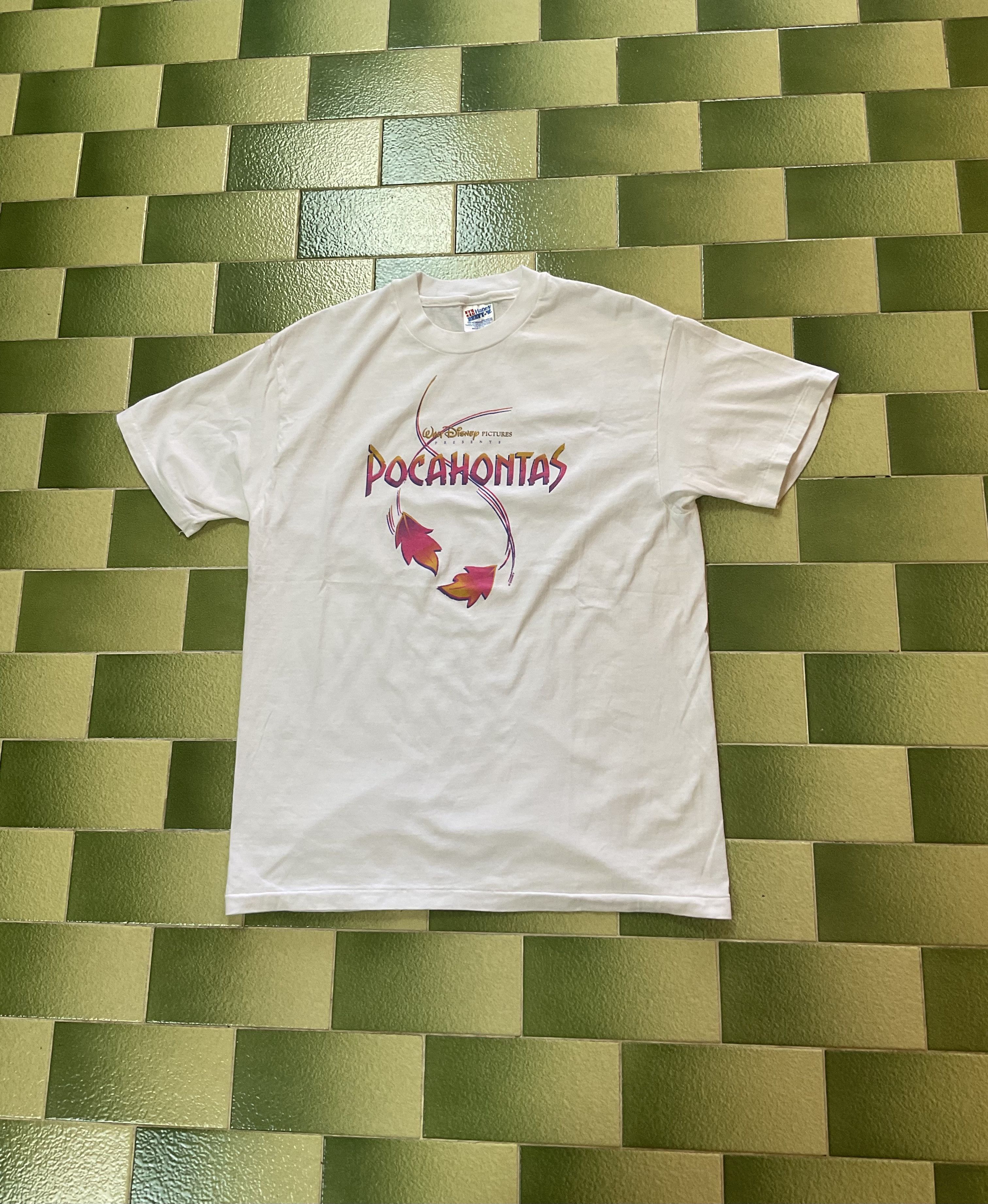 Disney Vintage 90s Pocahontas 1995 film T-Shirt Walt Disney Size US L / EU 52-54 / 3 - 1 Thumbnail