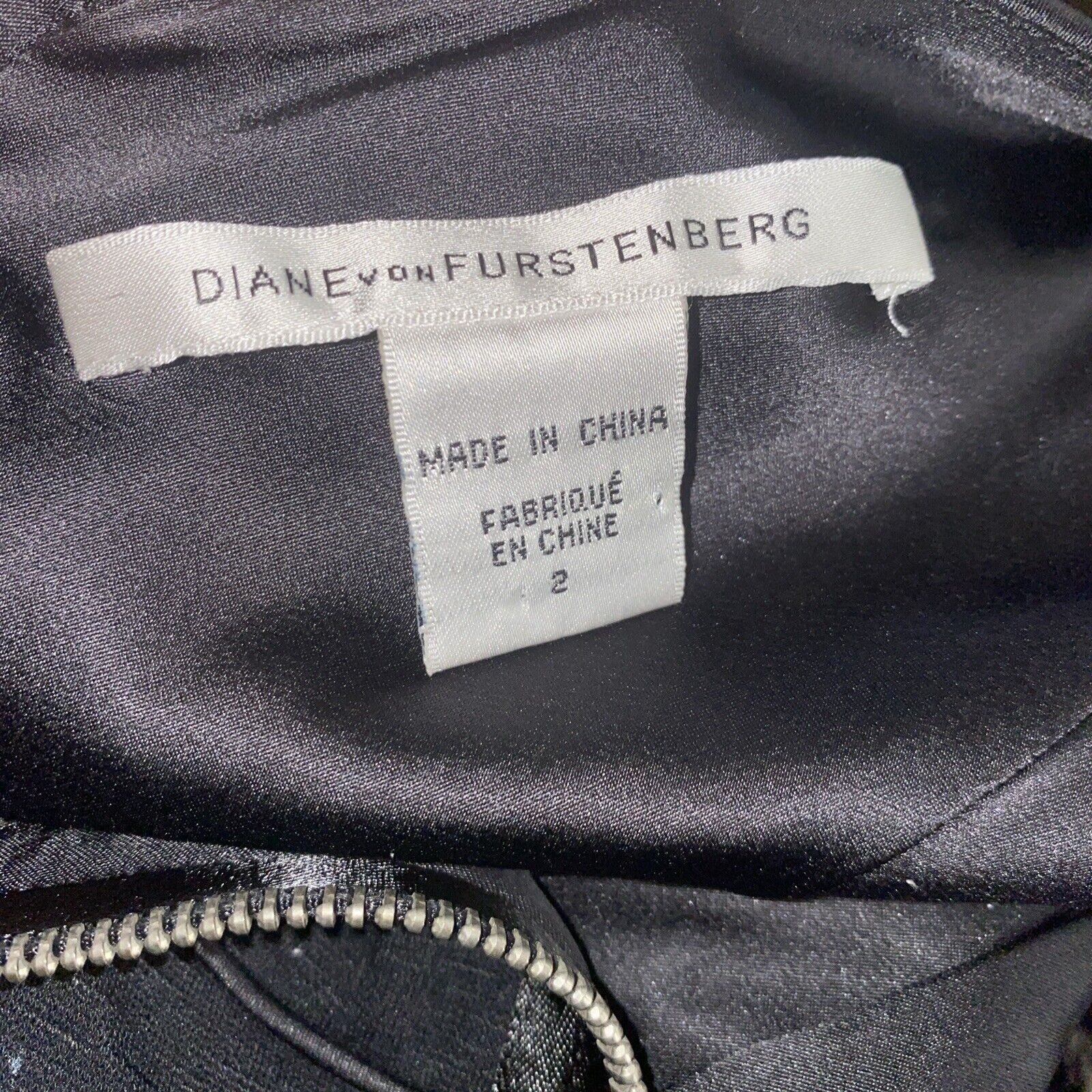 Diane von Furstenberg DIANE VON FURSTENBERG DVF WOMEN'S 2 BLACK DRESS Pockets Size XS / US 0-2 / IT 36-38 - 9 Thumbnail