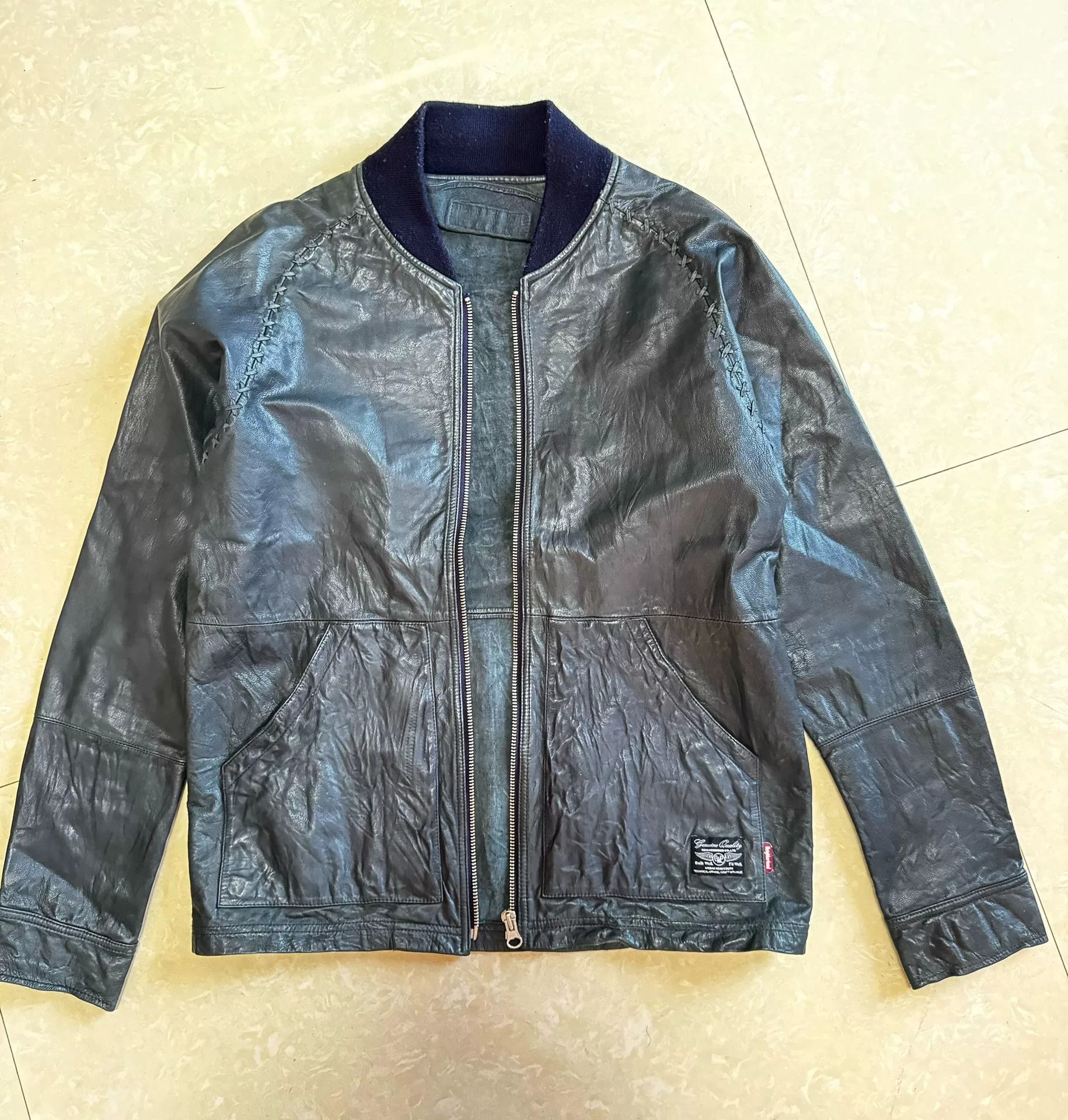 Neighborhood NBHD Neighborhood Leather Jacket Size US L / EU 52-54 / 3 - 1 Thumbnail