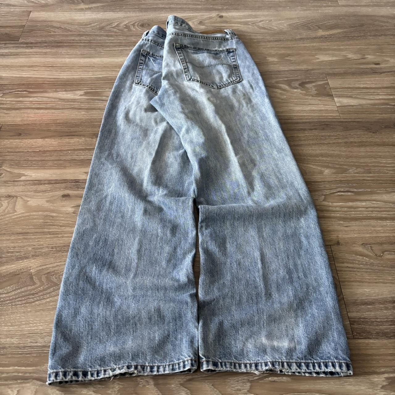 Vintage Crazy Vintage Y2K/2000s Grunge Faded Light Wash Bootcut Denim Jeans! 34x30 Size US 34 / EU 50 - 4 Thumbnail