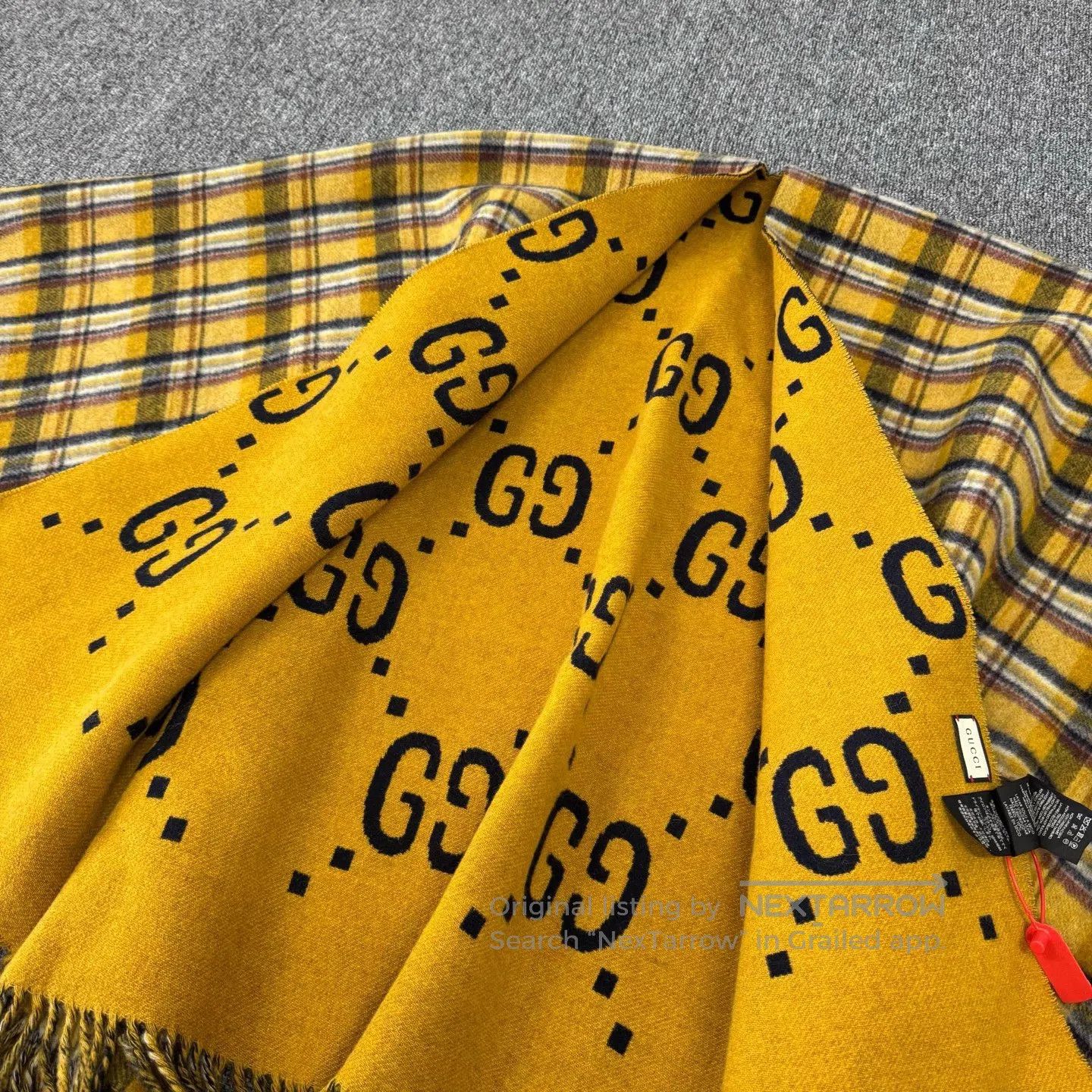 Gucci Guicci Double-sided, printed interior; wool cloak| Size ONE SIZE - 2 Thumbnail