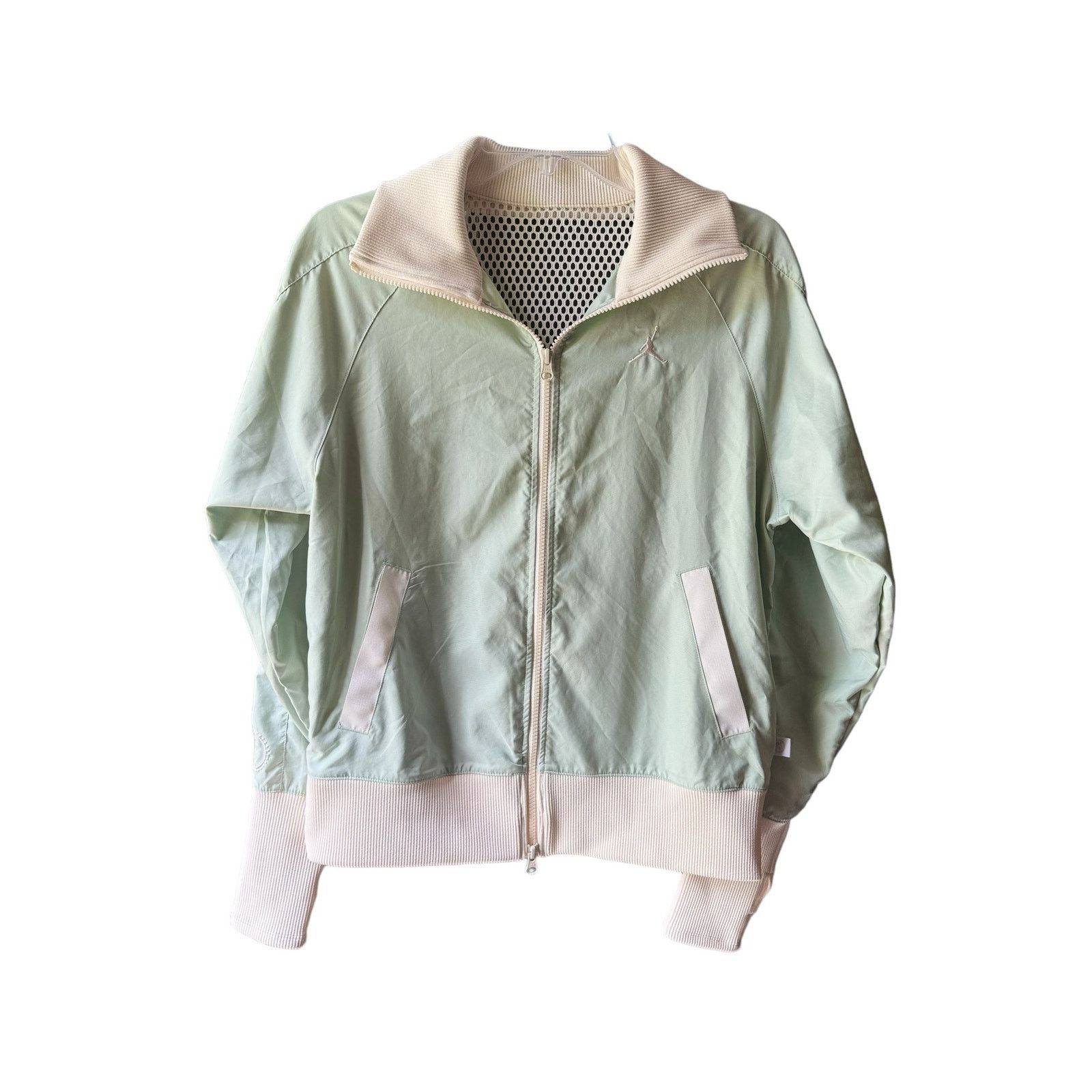 Jordan Brand Air Jordan Bephies Track Women's Jacket Sage-Pale Ivory SZ M Size M / US 6-8 / IT 42-44 - 3 Thumbnail