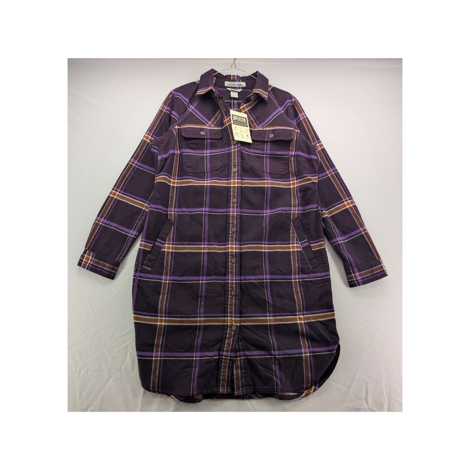Urban Outfitters NWT Duluth Trading Co Women's Folklore Flannel Duster Size M / US 6-8 / IT 42-44 - 1 Thumbnail