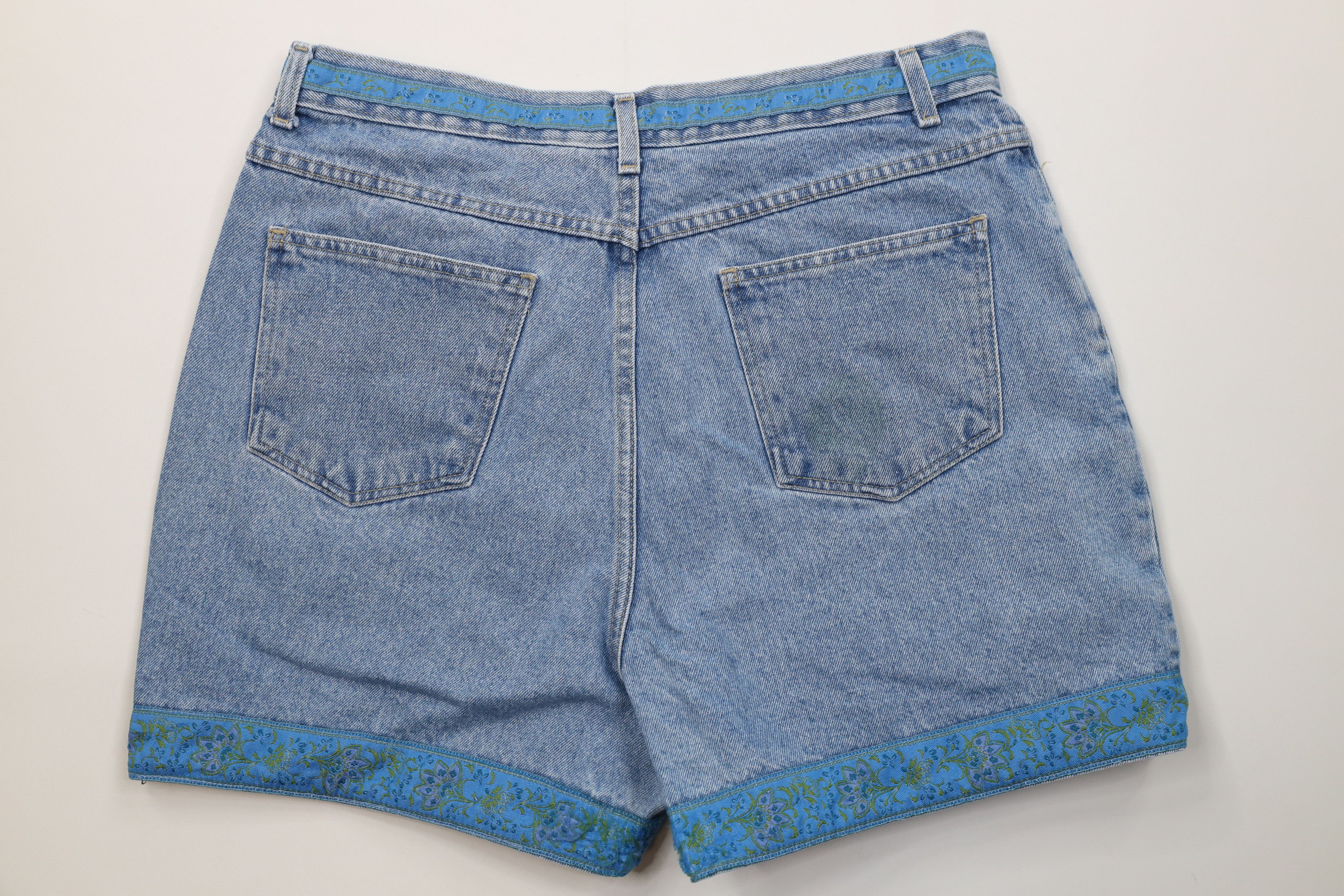 Vintage Vintage 90s Streetwear Trim Denim Jean Shorts Jorts Blue Size 36" / US 14 / IT 50 - 8 Thumbnail