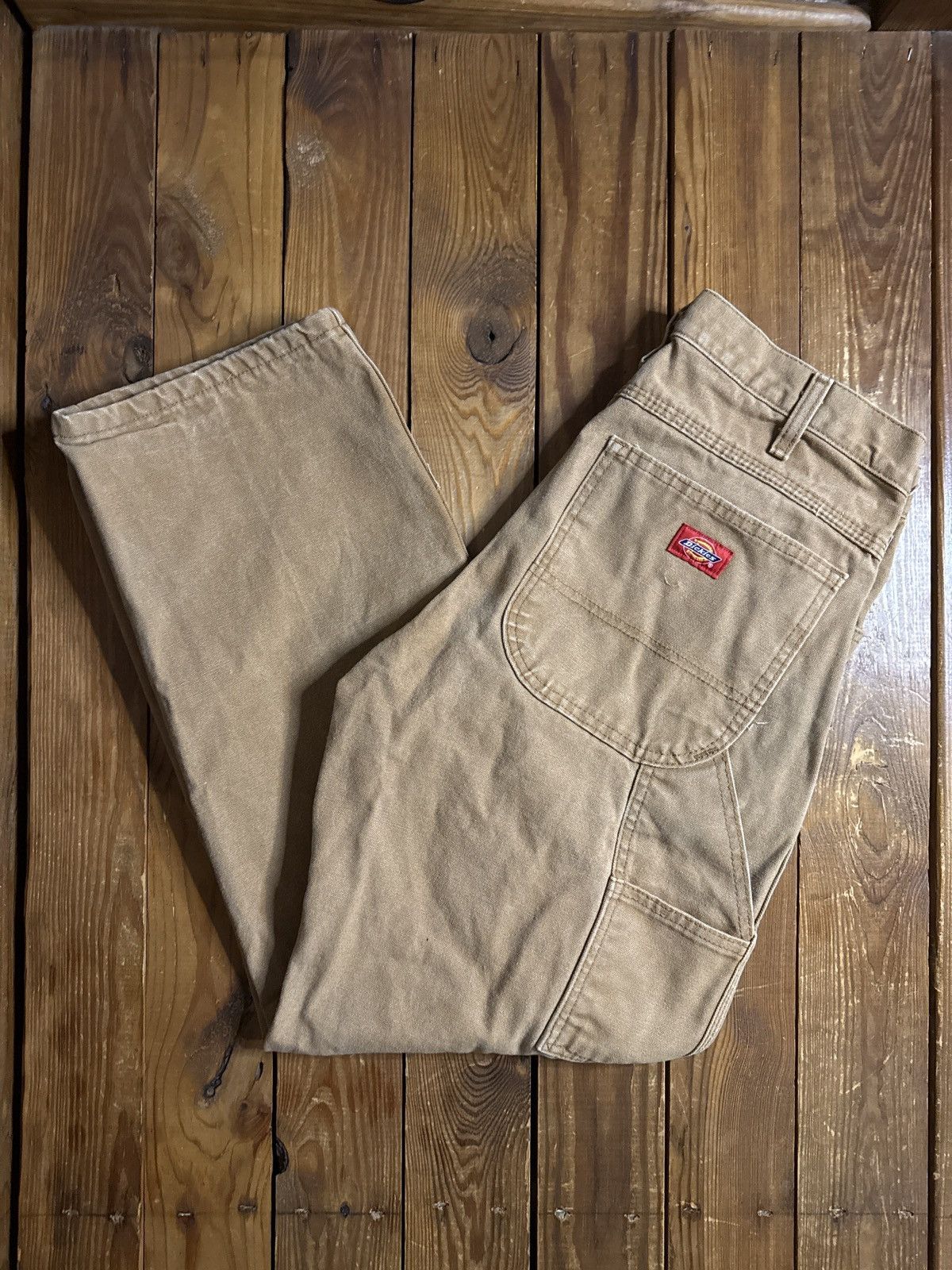 Dickies Vintage Dickies Tan Canvas Carpenter Work Pants Size US 31 - 1 Thumbnail