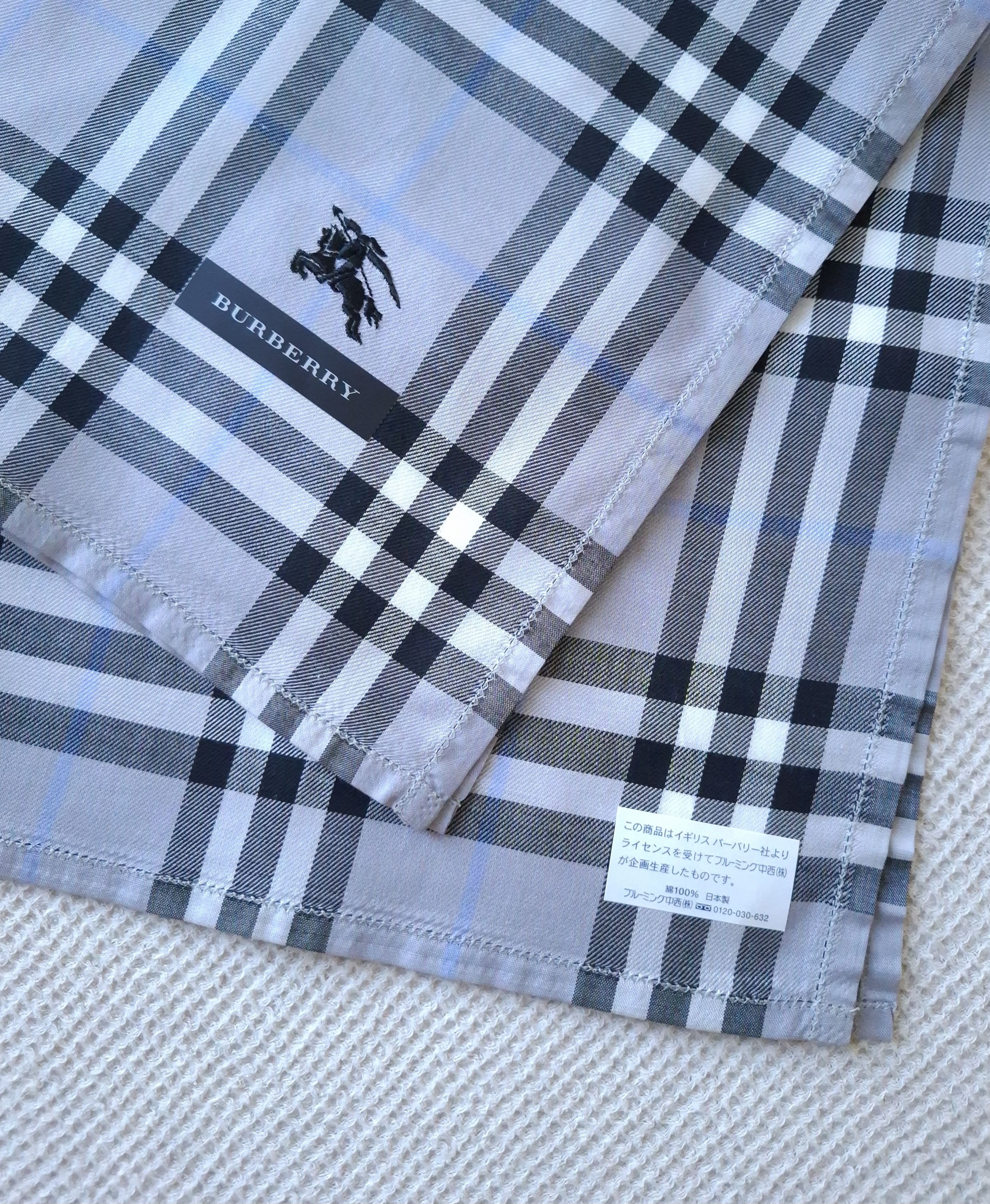 Burberry × Vintage Burberry Bandana/Handkerchief in Grey/Nova Check Size ONE SIZE - 4 Thumbnail