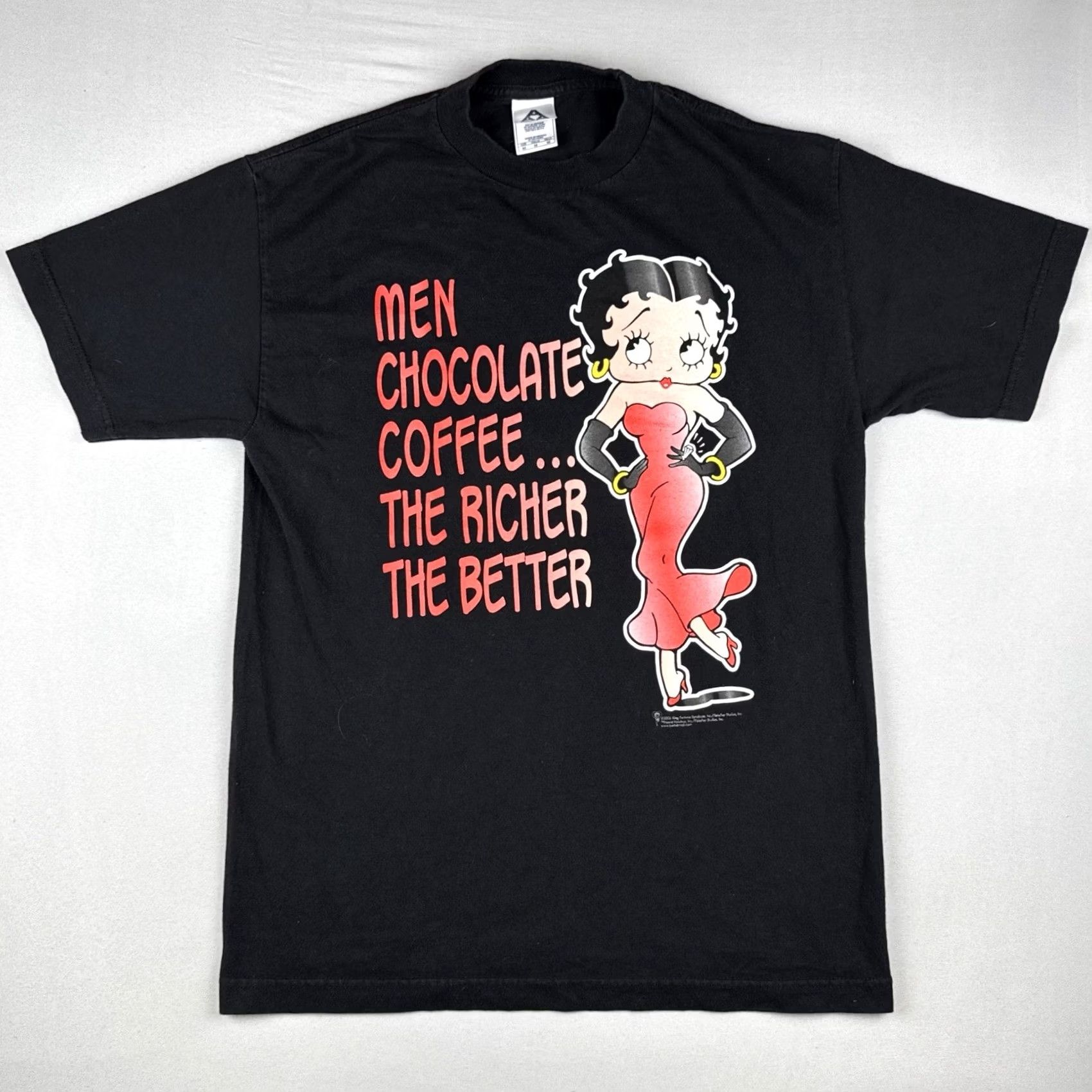 AAA VINTAGE Betty Boop Shirt Mens 2006 Black M Short Sleeve Cotton Graphic Tee Size US M / EU 48-50 / 2 - 2 Thumbnail