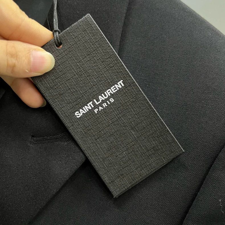 Saint Laurent Paris Saint Laurent Black Collar Suit Jacket-2506 Size US M / EU 48-50 / 2 - 4 Thumbnail