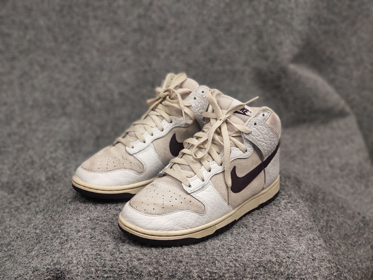 Nike Nike Dunk High Light Orewood Brown Women's Leather Sneakers Size US 8.5 / IT 38.5 - 1 Thumbnail