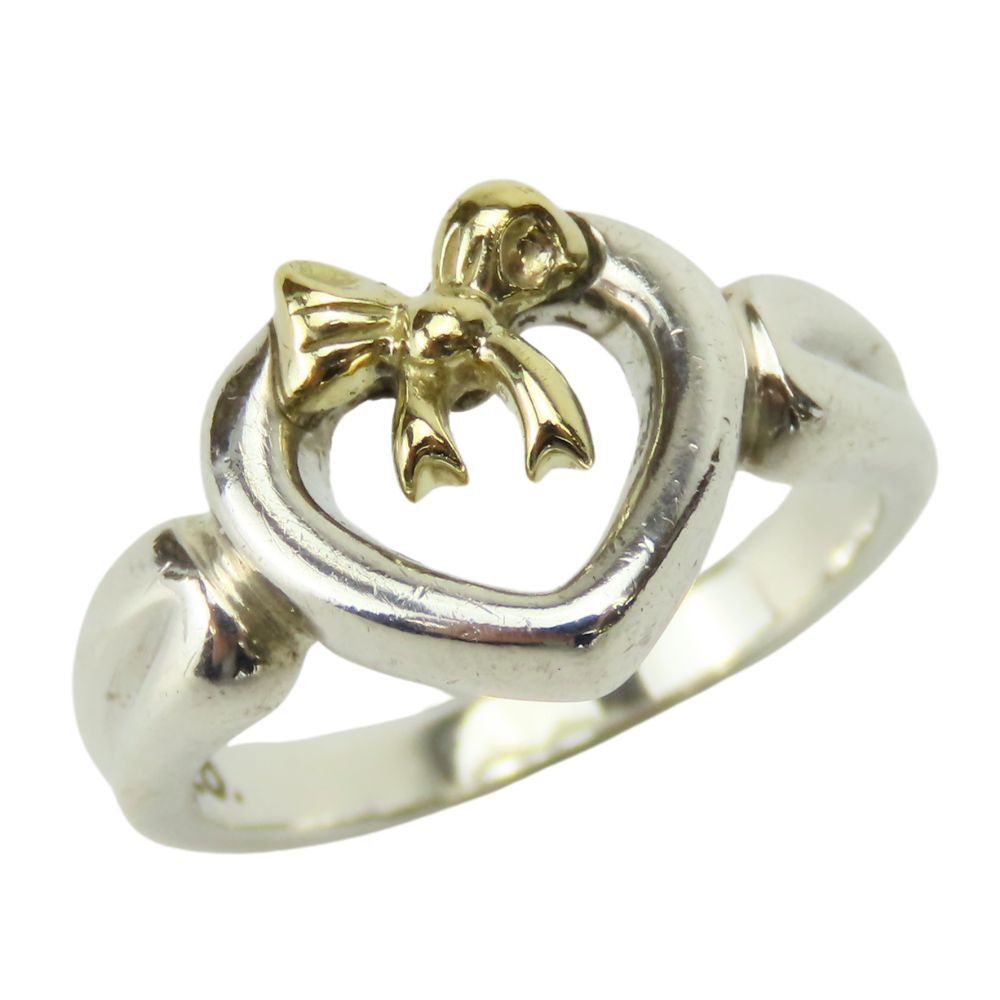 Tiffany & Co Tiffany&Co. Ribbon Au750 Ag925 Ring Metal Ring
