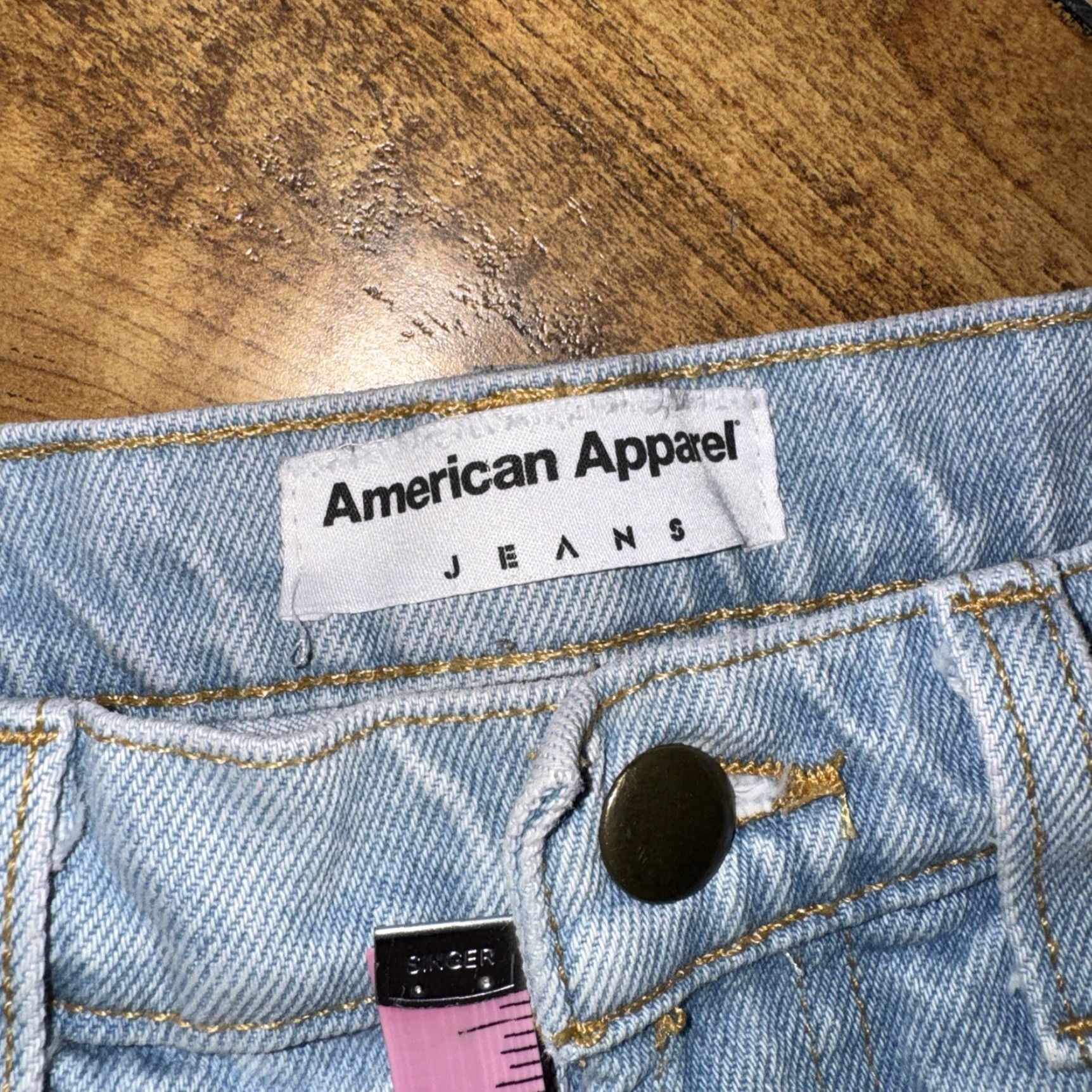 American Apparel VINTAGE American Apparel Shorts Denim Light Blue 26 Women 90s Y2k USA Modern Casual Short Shorts Size 26" / US 2 / IT 38 - 5 Thumbnail