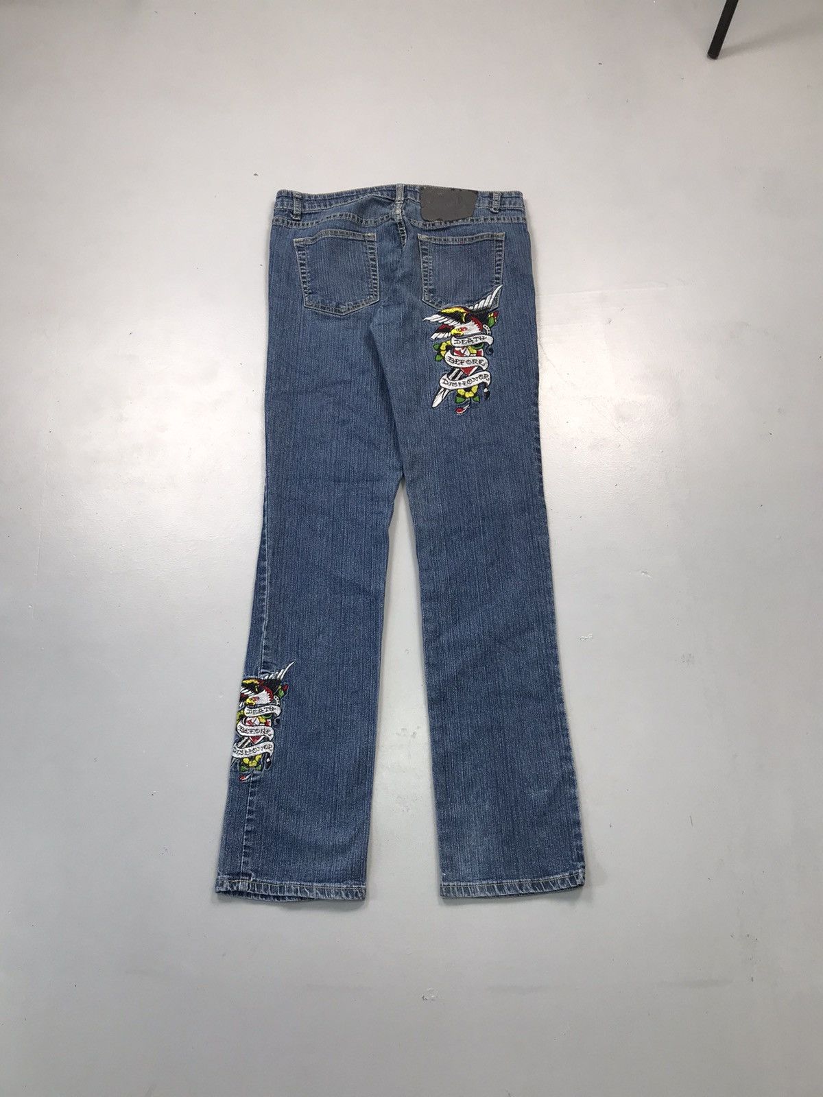 Ed Hardy Vintage Ed hardy embroidered denim Size 32" / US 10 / IT 46 - 1 Thumbnail