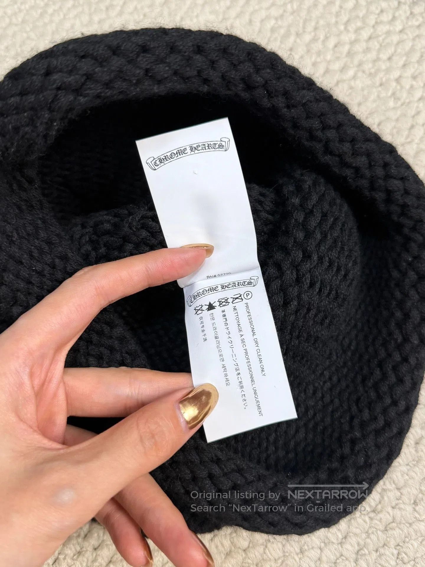 Chrome Hearts Chrome Hearts Cashmere Patch Beanie. Size ONE SIZE - 5 Thumbnail